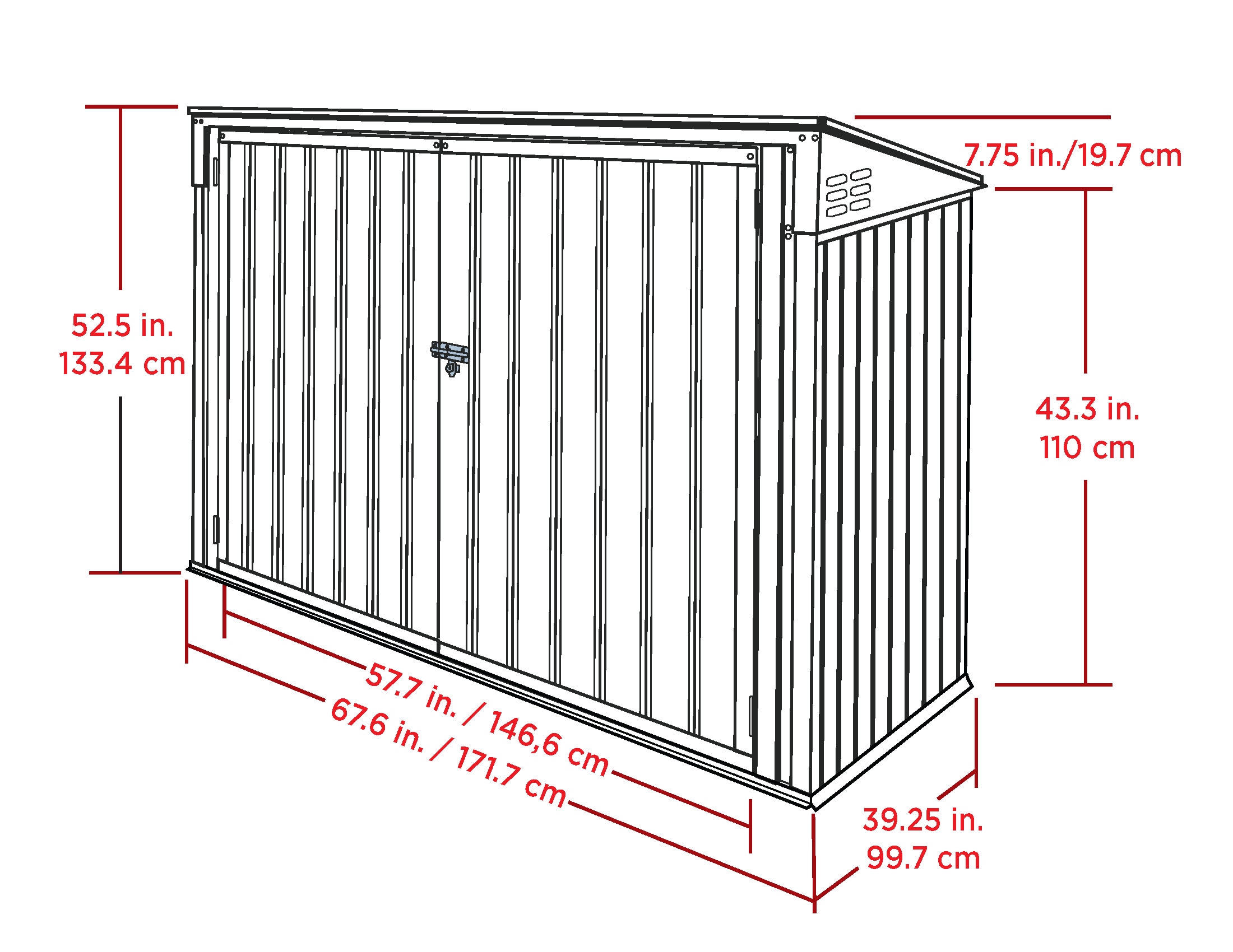Arrow STB63CC Metal-Storage-Buildings-Sheds - View #3