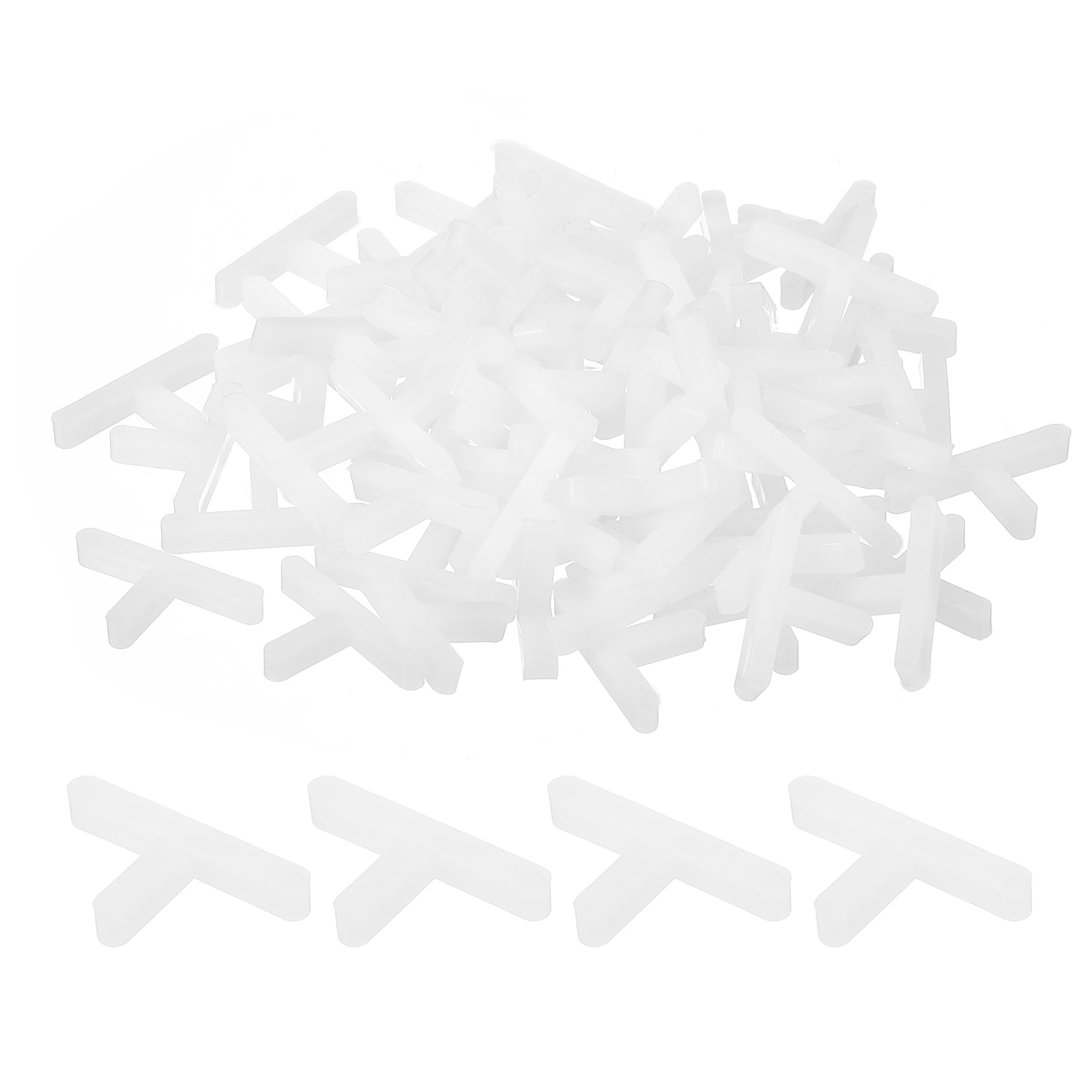 Unique Bargains - 500pcs Wall Floor Tile Plastic T Shape Spacers Tiling Tools 2.5mm 3/32inch Tile...