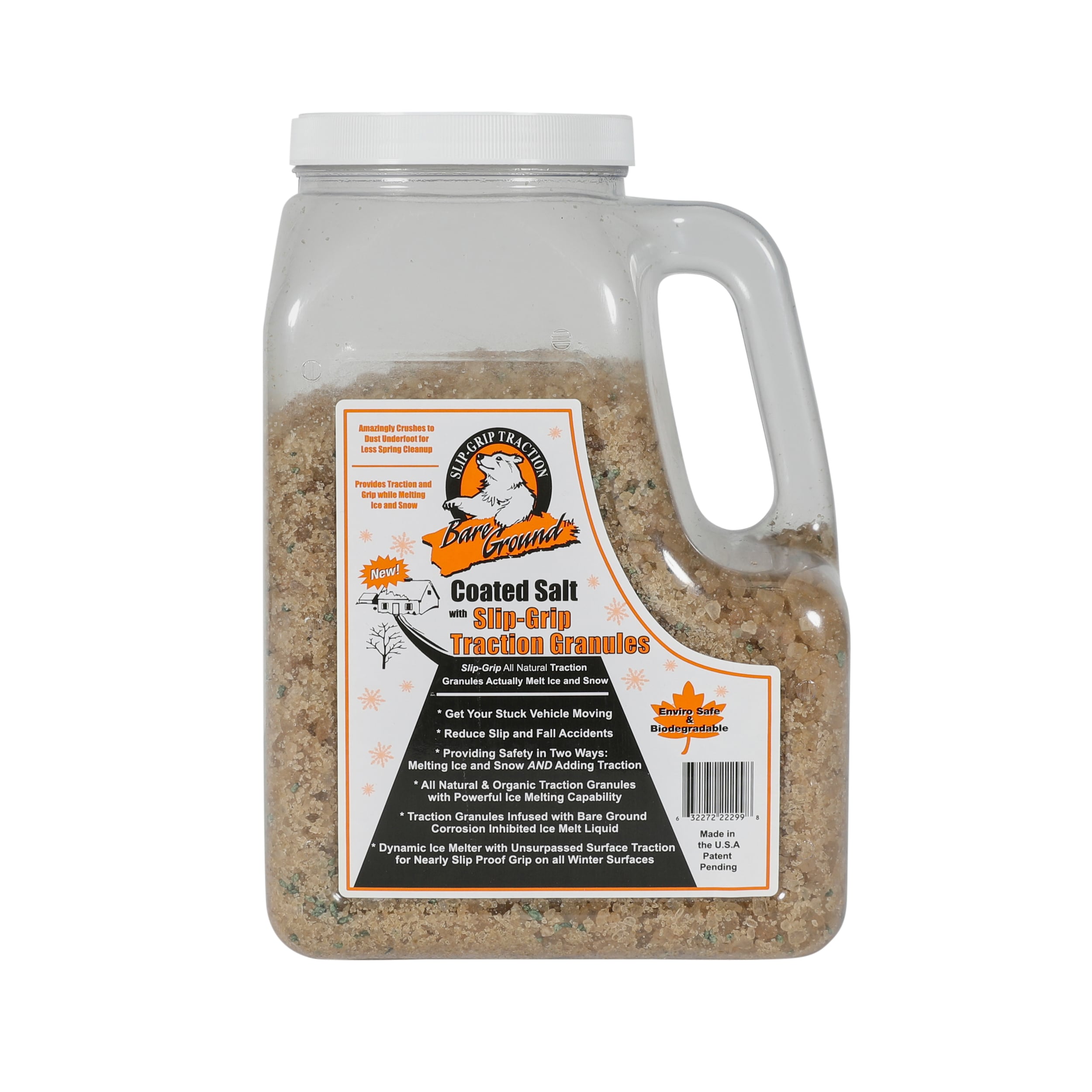 Bare Ground 12-lb Natural Safer For Pets Fast Acting Sodium Chloride with  Traction Ice Melt Granules in the Ice Melt department at