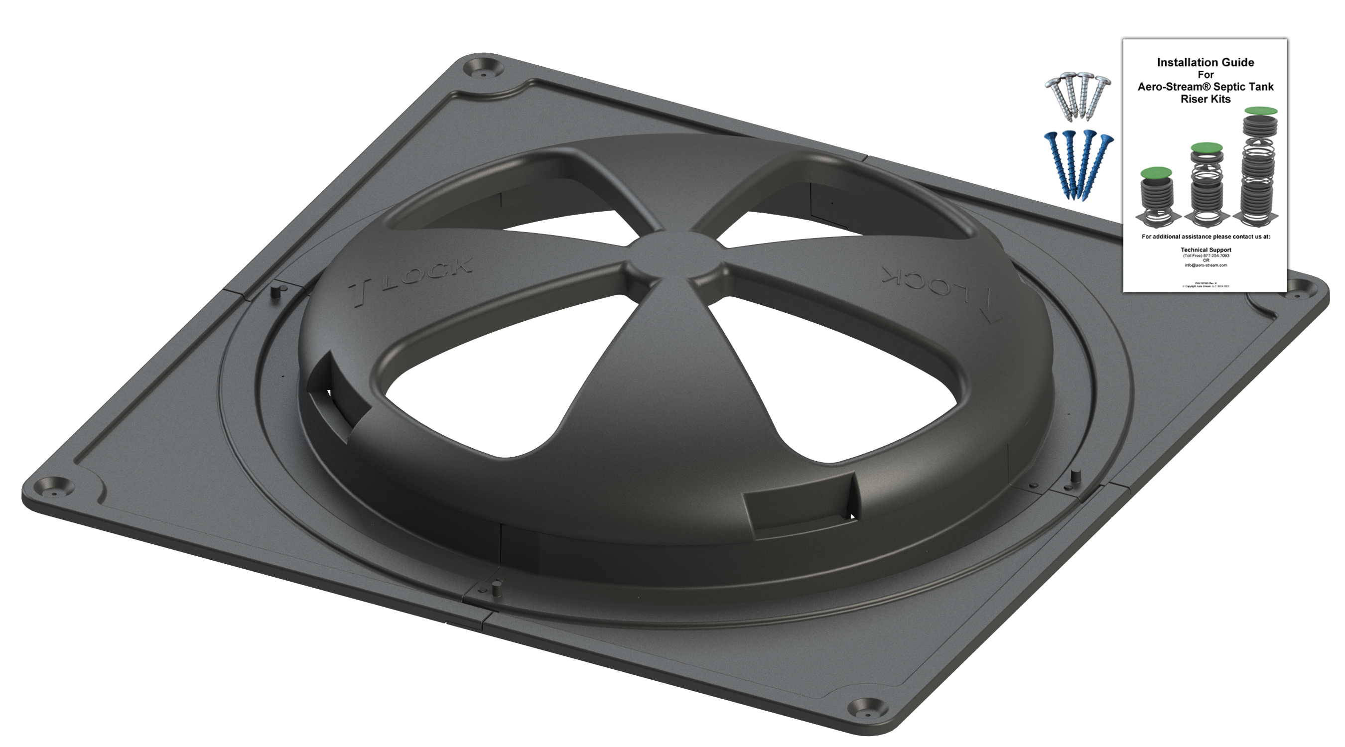 Aero-Stream 102551 HDPE Adapter plate