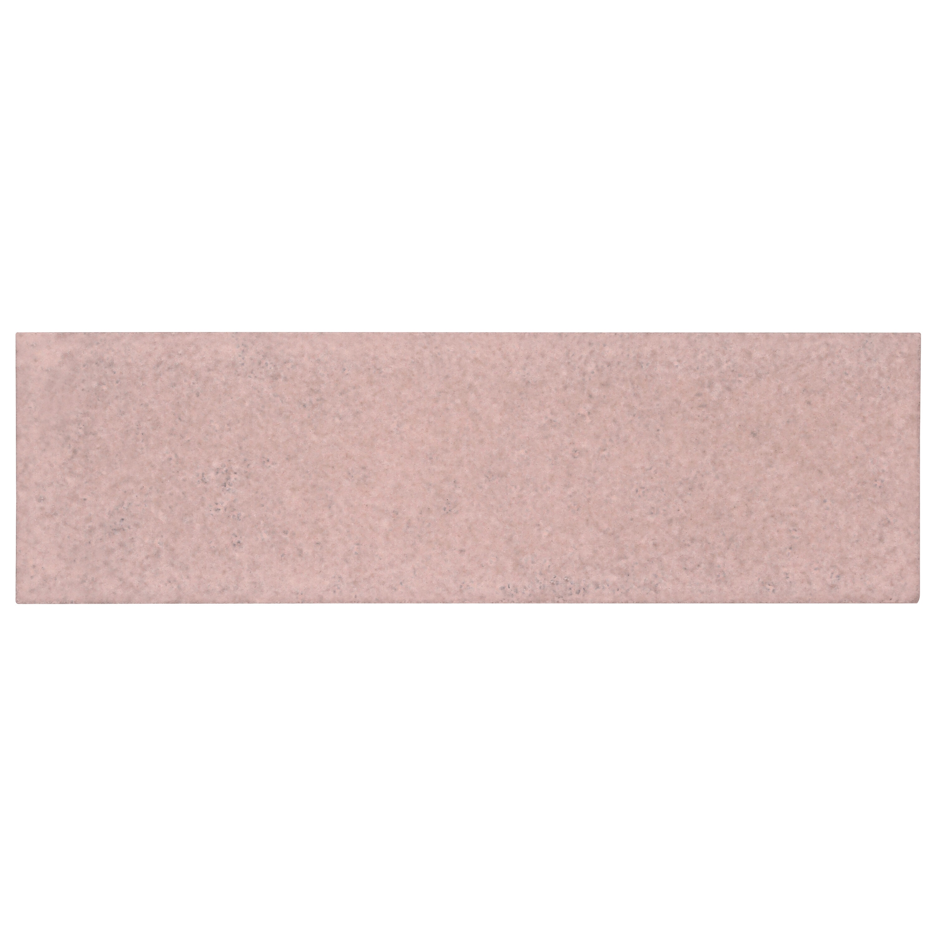 Artmore Tile EXT3RD109013 Sample - ColorBrick Blush 2-in x 8-in Glossy Basalt Stone look Floor and Wall Tile