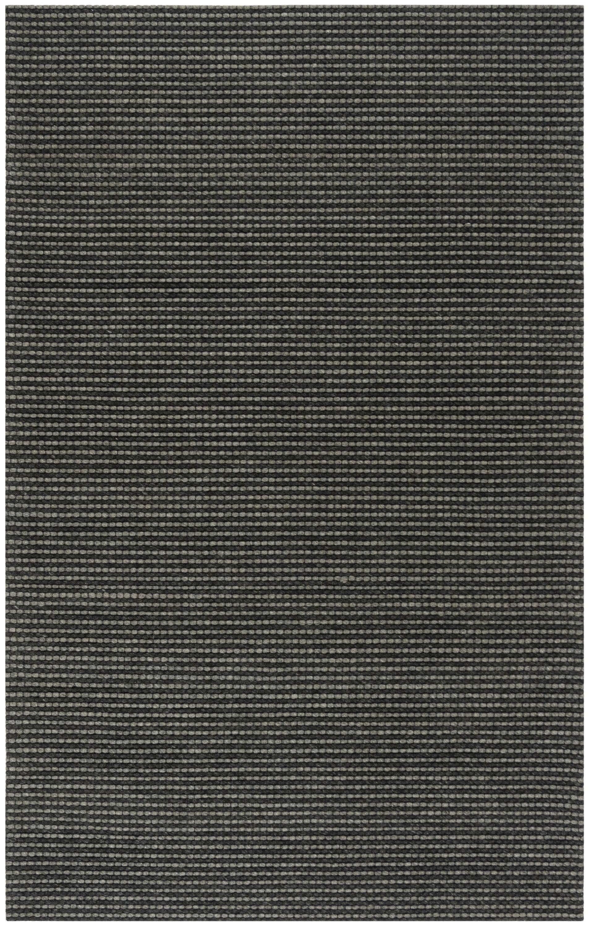 Safavieh NAT801D-5 Natura 5 x 8 (ft) Wool Gray/Black Rectangular Indoor Abstract Coastal Area rug