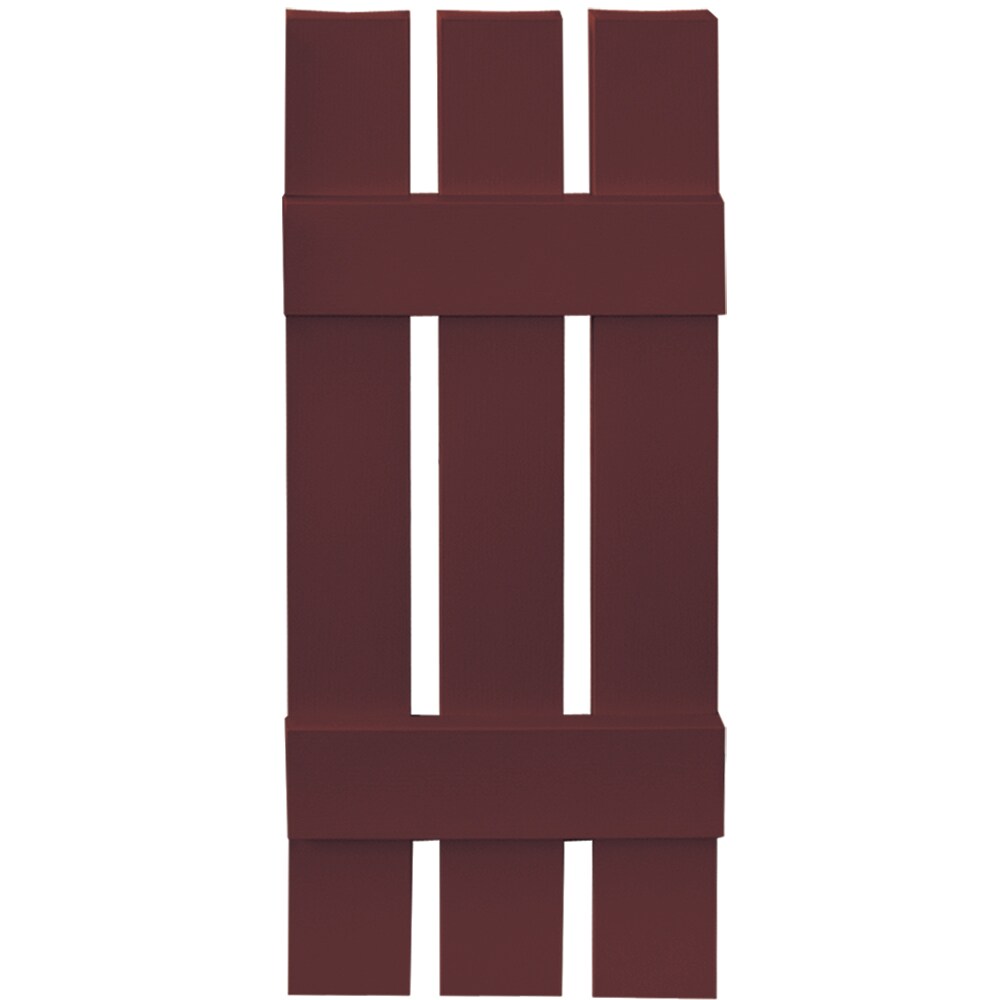 Vantage V5371231167 11.875-in W x 35-in H Cranberry Spaced Exterior Shutters