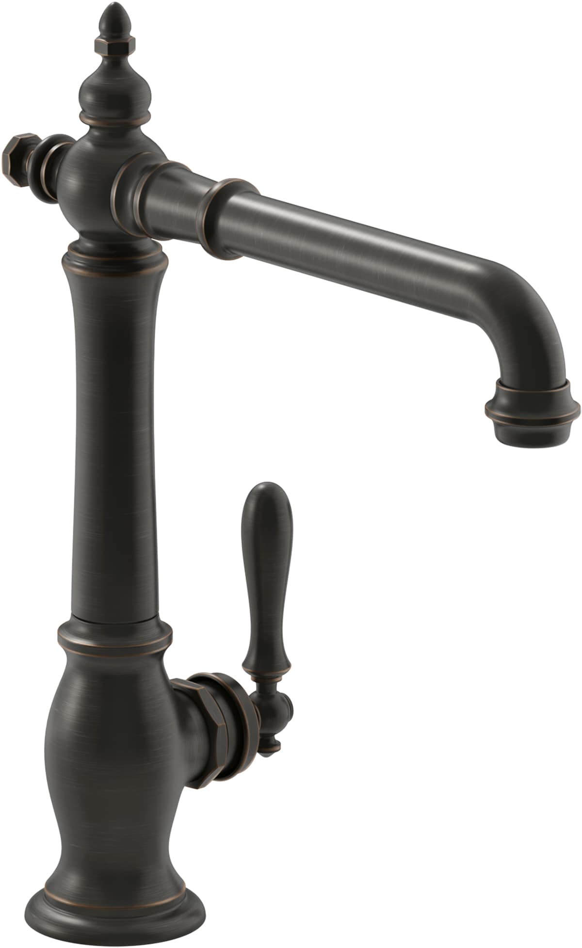 KOHLER K-99266-2BZ Artifacts Oil-Rubbed Bronze Single Handle Deck-mount Kitchen Faucet