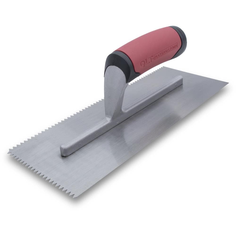 Marshalltown NT679 5/32-in x 7/32-in Tempered Steel V-notch Ceramic Floor Trowel