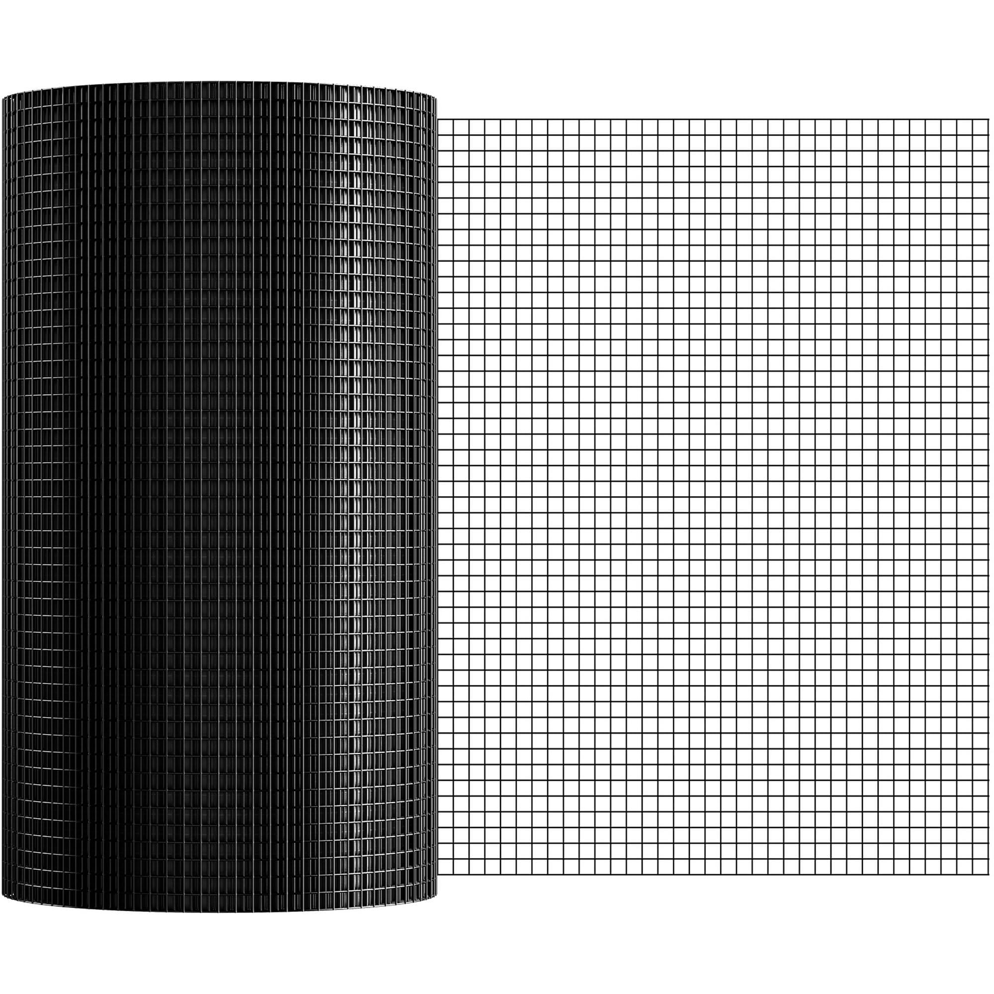 Aoibox  24 in x 100 ft 19 Gauge Galvanized Hardware Cloth Wire Mesh Roll Vinyl Coated for Chicken Coop Fence Rabbit Snake Poultry Enclosure Garden
