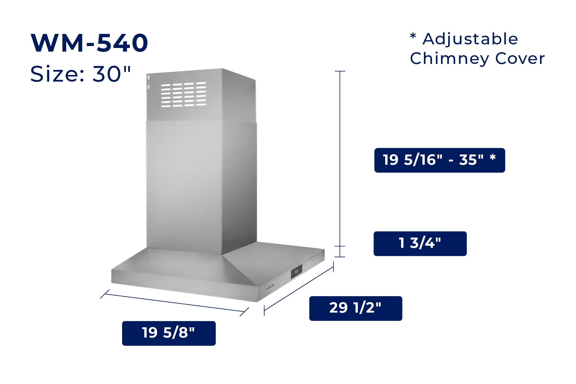 Hauslane WM-540SS-30 Wall-Mounted-Range-Hoods - View #13