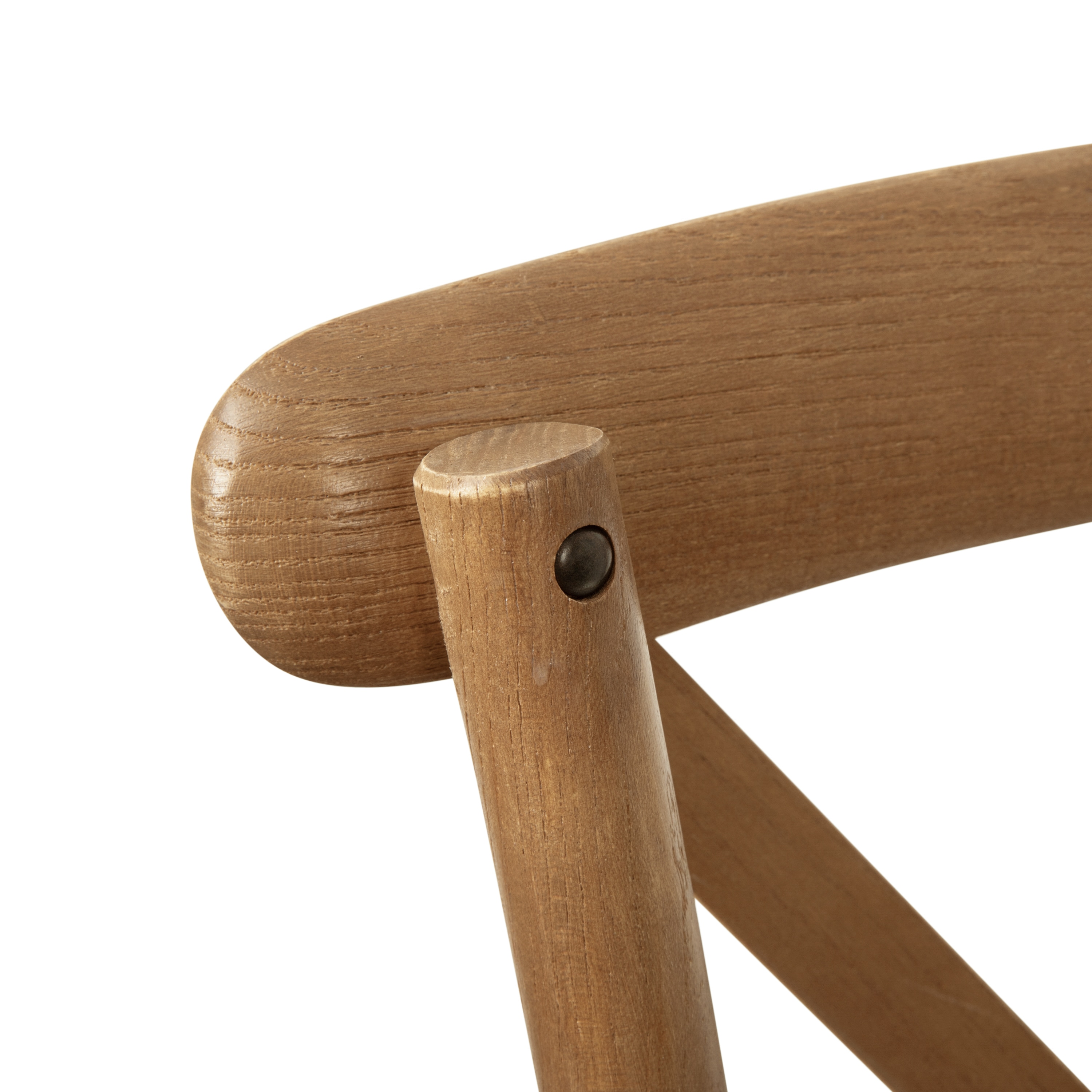 Pecan Wood Cross Back Dining Chair