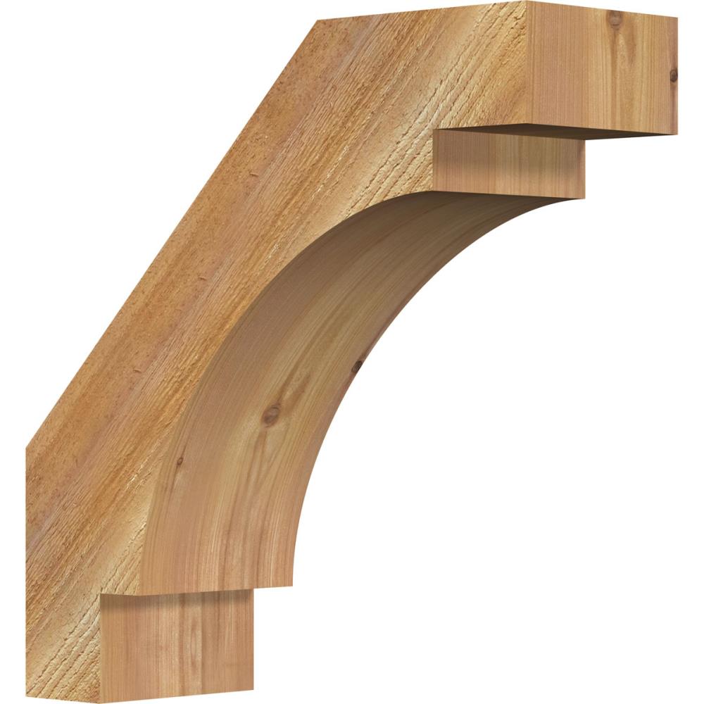 Ekena Millwork BRC06X18X18MRC00RWR 6-in x 18-in x 18-in Western Red Cedar Unfinished Wood Merced Rough Sawn Knee Brace