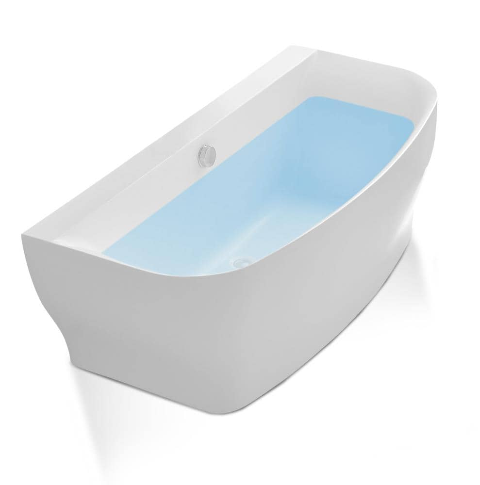 Anzzi FT-AZ102 Lori 6 ft. Whirlpool and Air Bath Tub in White