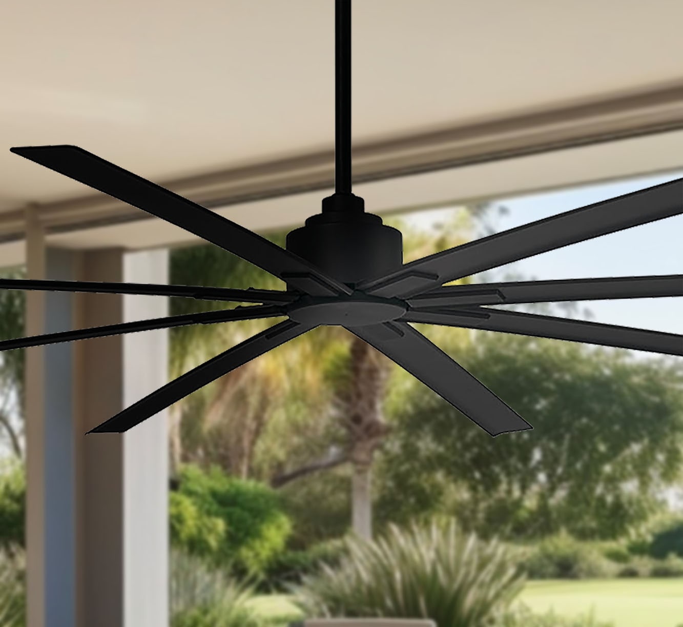 Indoor Outdoor Ceiling Fan And Remote