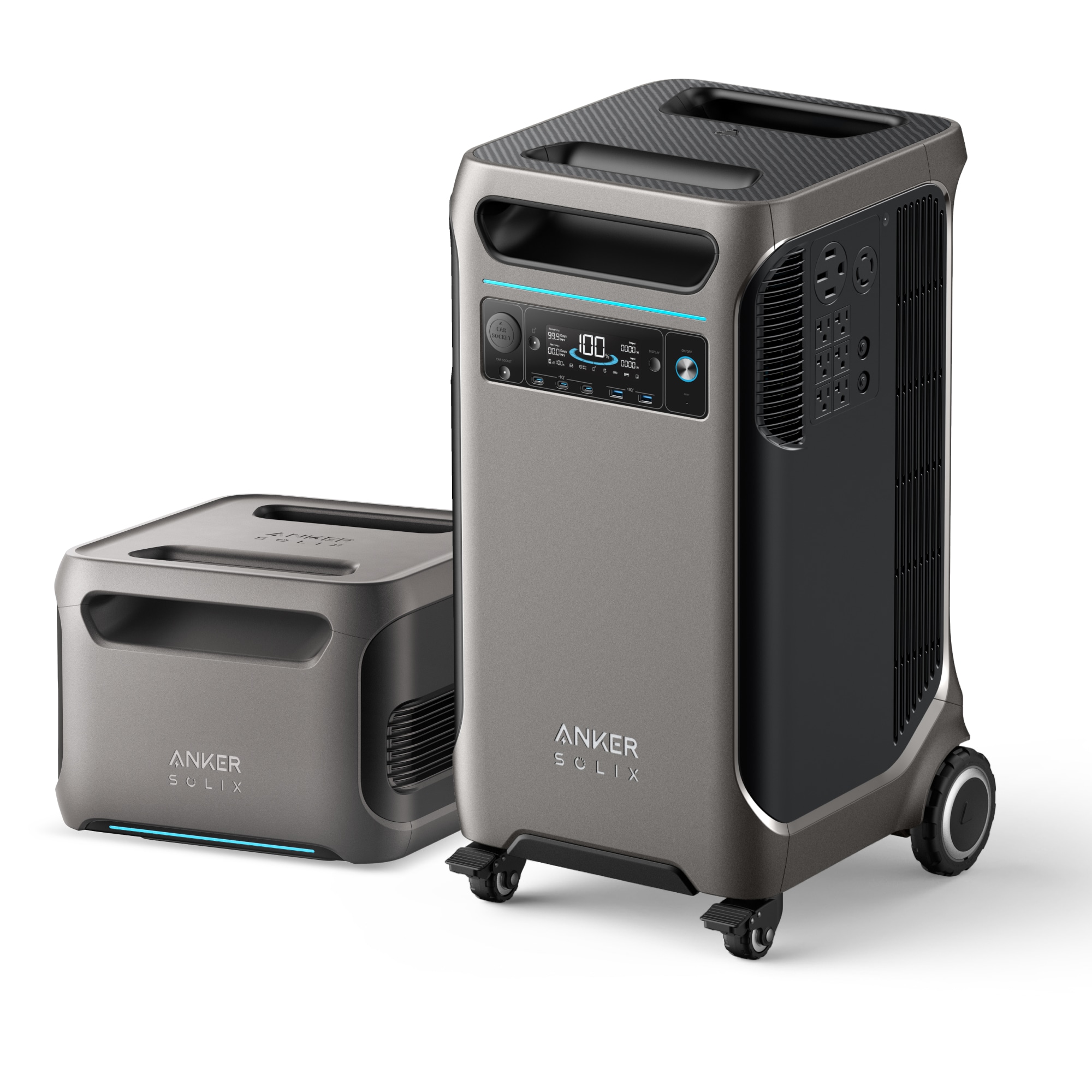 Anker SOLIX F3800 and BP3800 Extra Battery 7680Wh 6000 -Watts Portable Power Station (Battery Included and Charger Not Included)