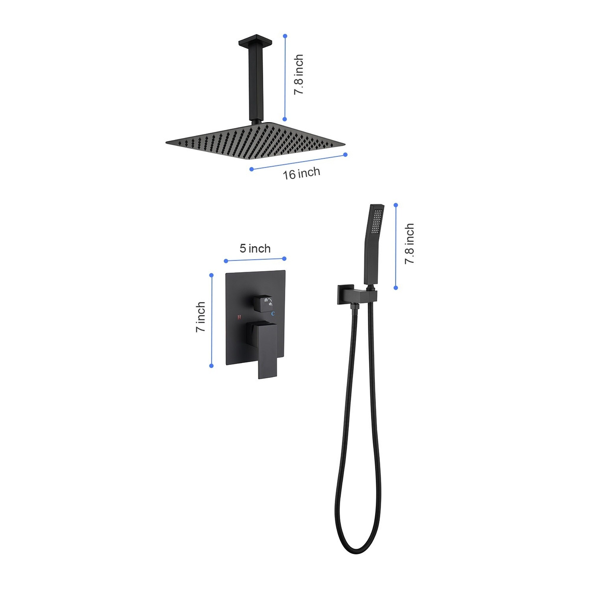 IAK ZYM103591 Showerhead-Bar-Panels - View #7