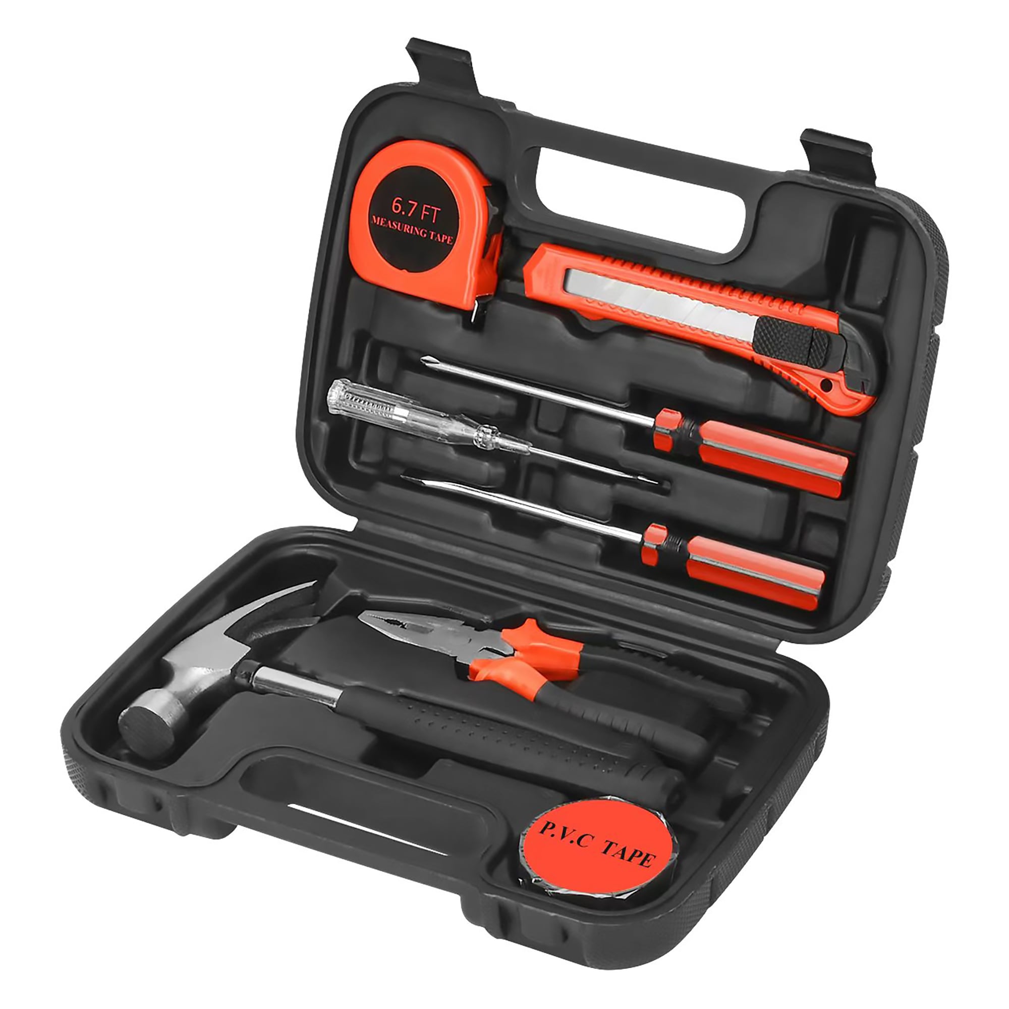 Pursonic 9 Piece Household Handy Solutions Tool Set for Everyday Tasks #PSTS9