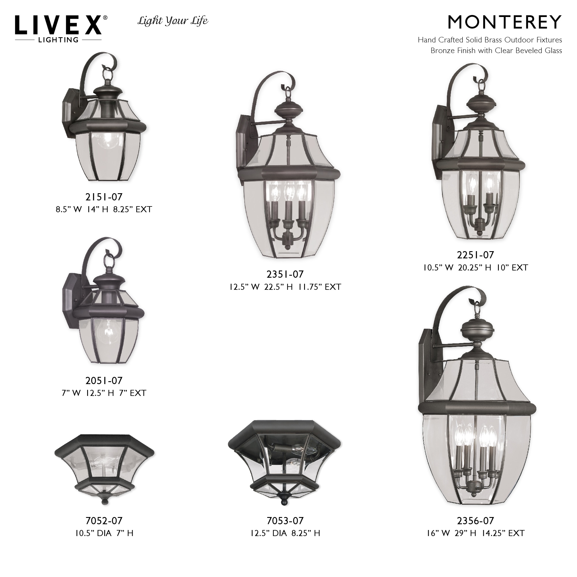 Livex Lighting 2051-07 Outdoor-Wall-Lighting - View #7