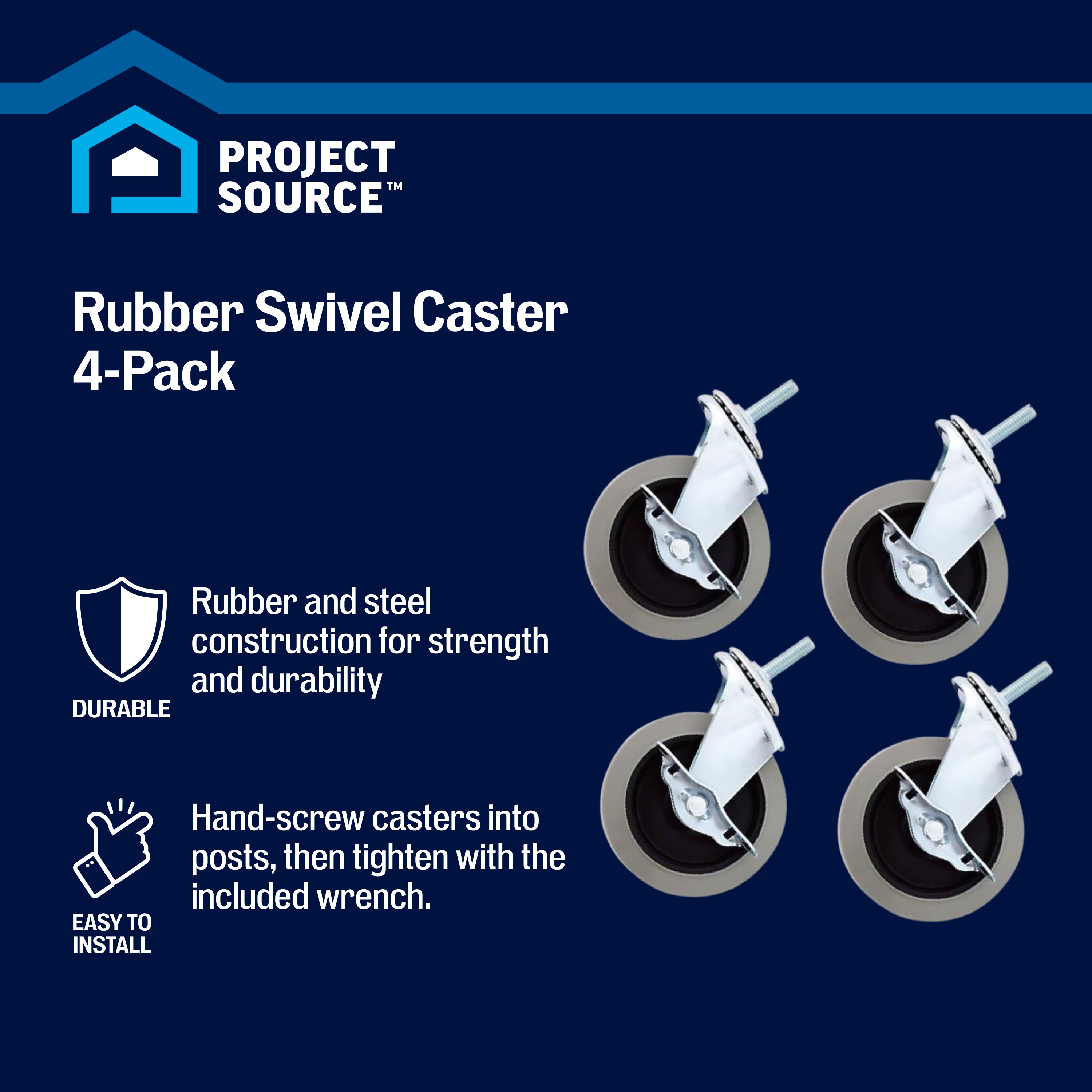 Project Source 55068 casters - View #2