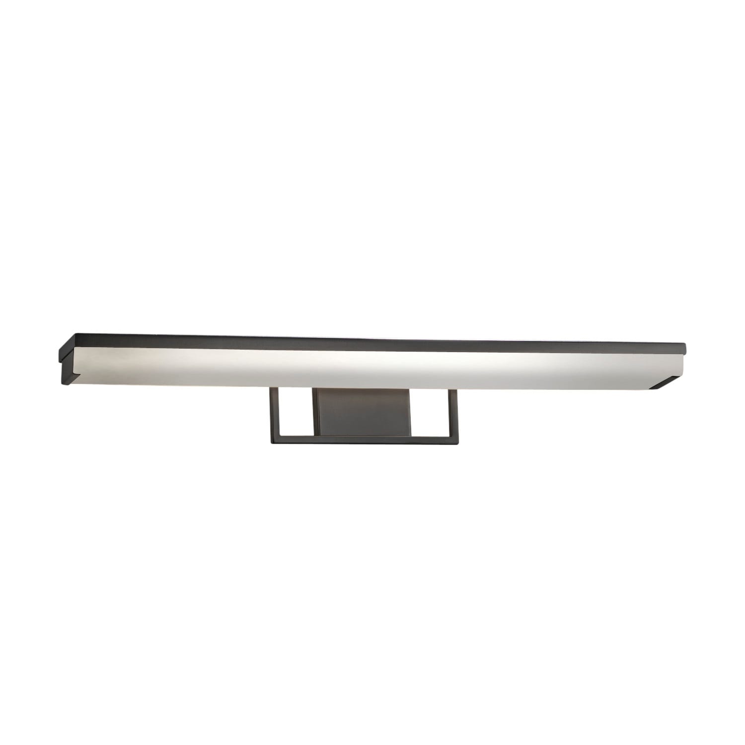 Justice Design Group CLD-9075-MBLK Clouds Elevate 30-in 1-Light Matte Black LED Modern/Contemporary Vanity Light Bar