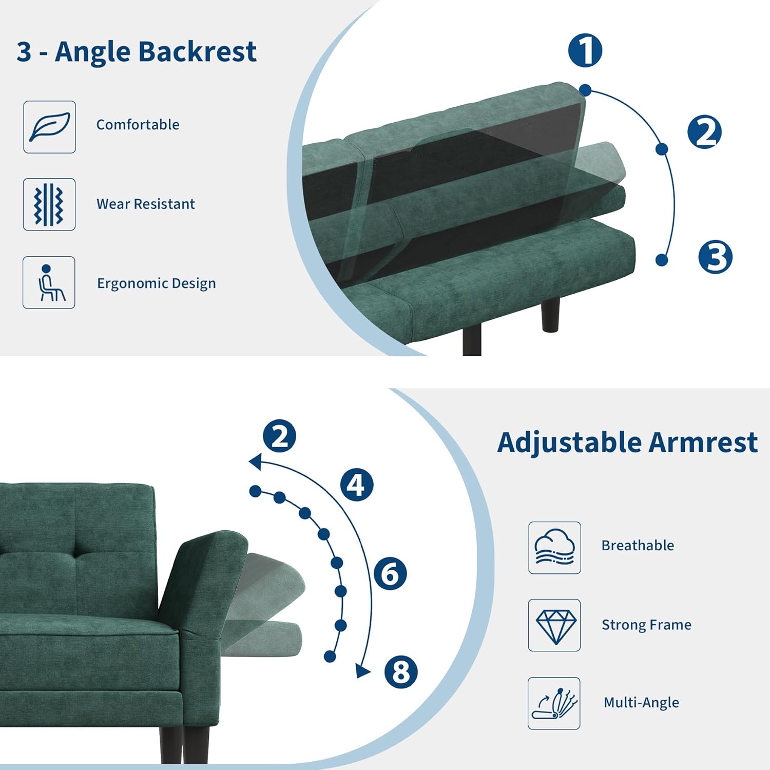 Qeetex YJCJ-PHK-34HNYJXN Sofas-Loveseats - View #7