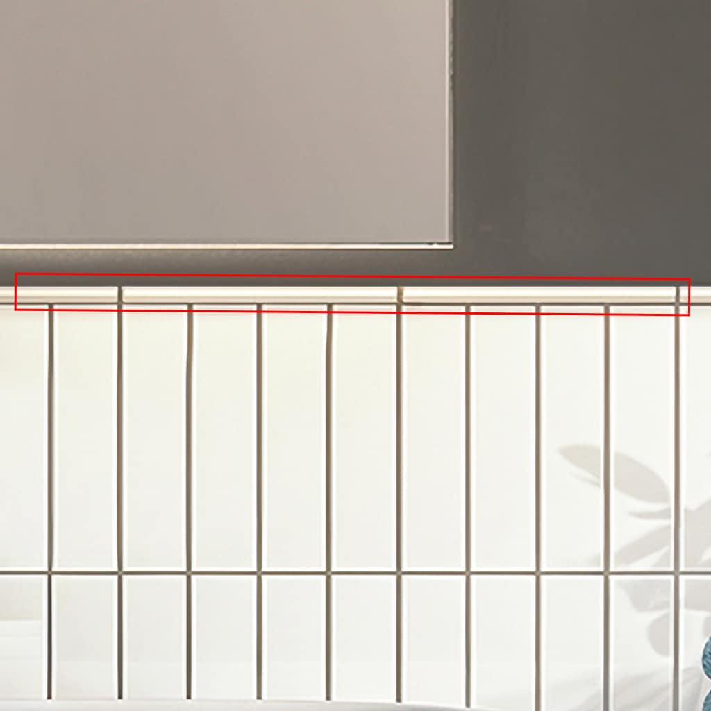 Glossy White Ceramic Subway Wall Tile 1.97'' x 7.87''