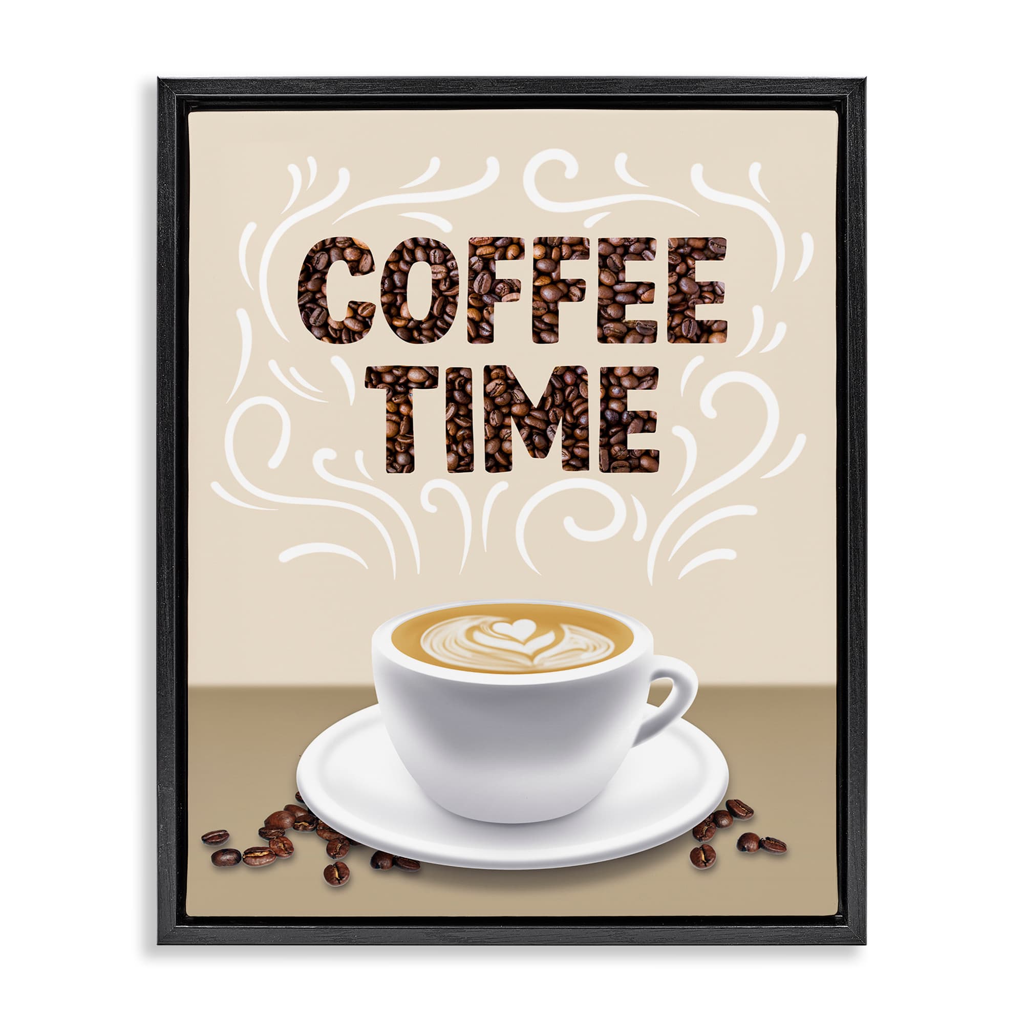 Stupell Industries BS-482-FFB-16X20 Traditional Coffee Time Brew Floating Frame design by Marcus Prime