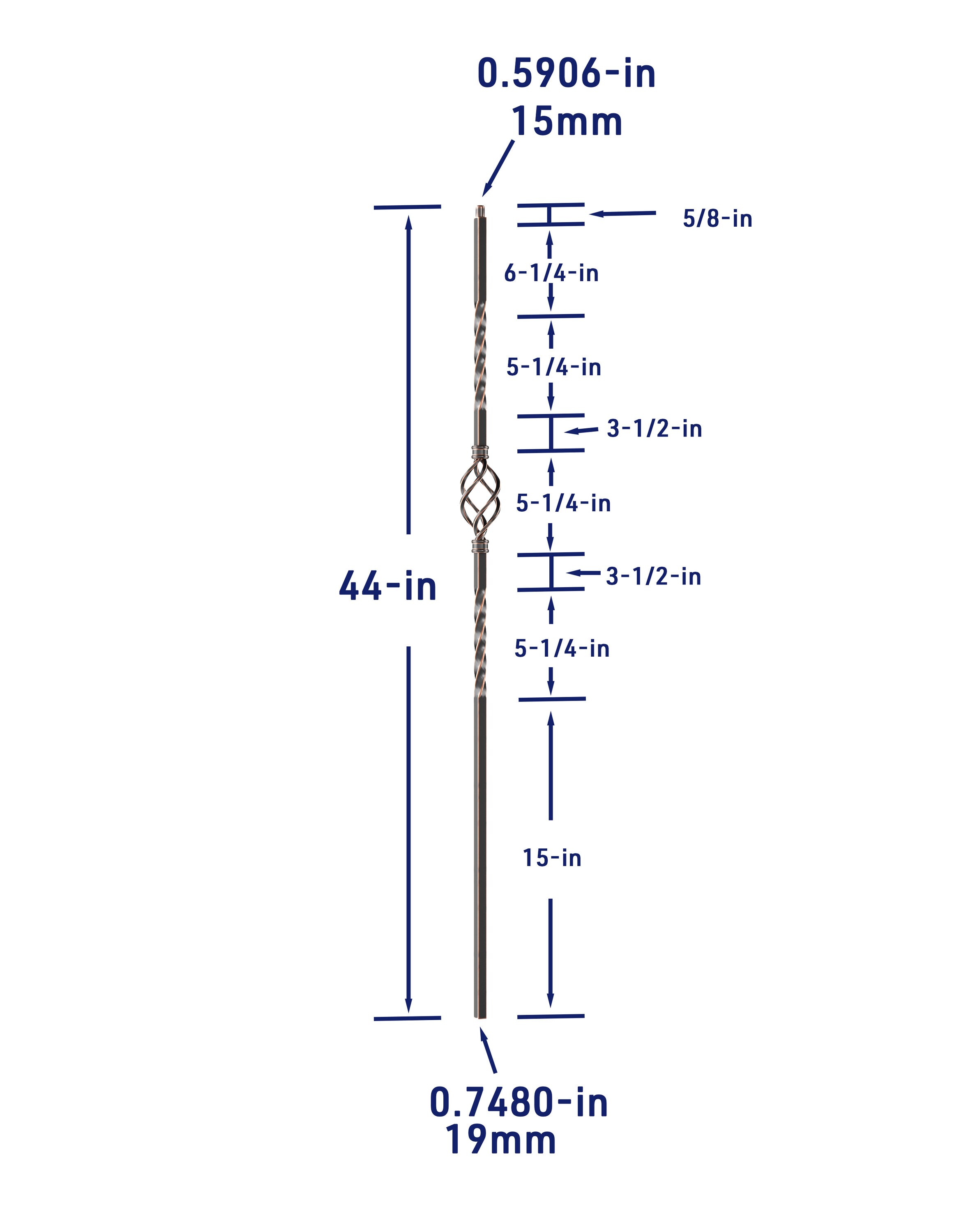 Crown Heritage 4582121RC44 Interior-Stairpart-Balusters - View #4