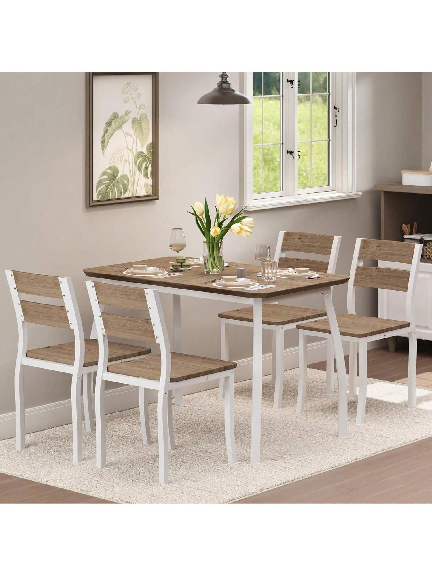 Qeetex BY-PHK-33WTC2R6 Dining-Tables - View #2