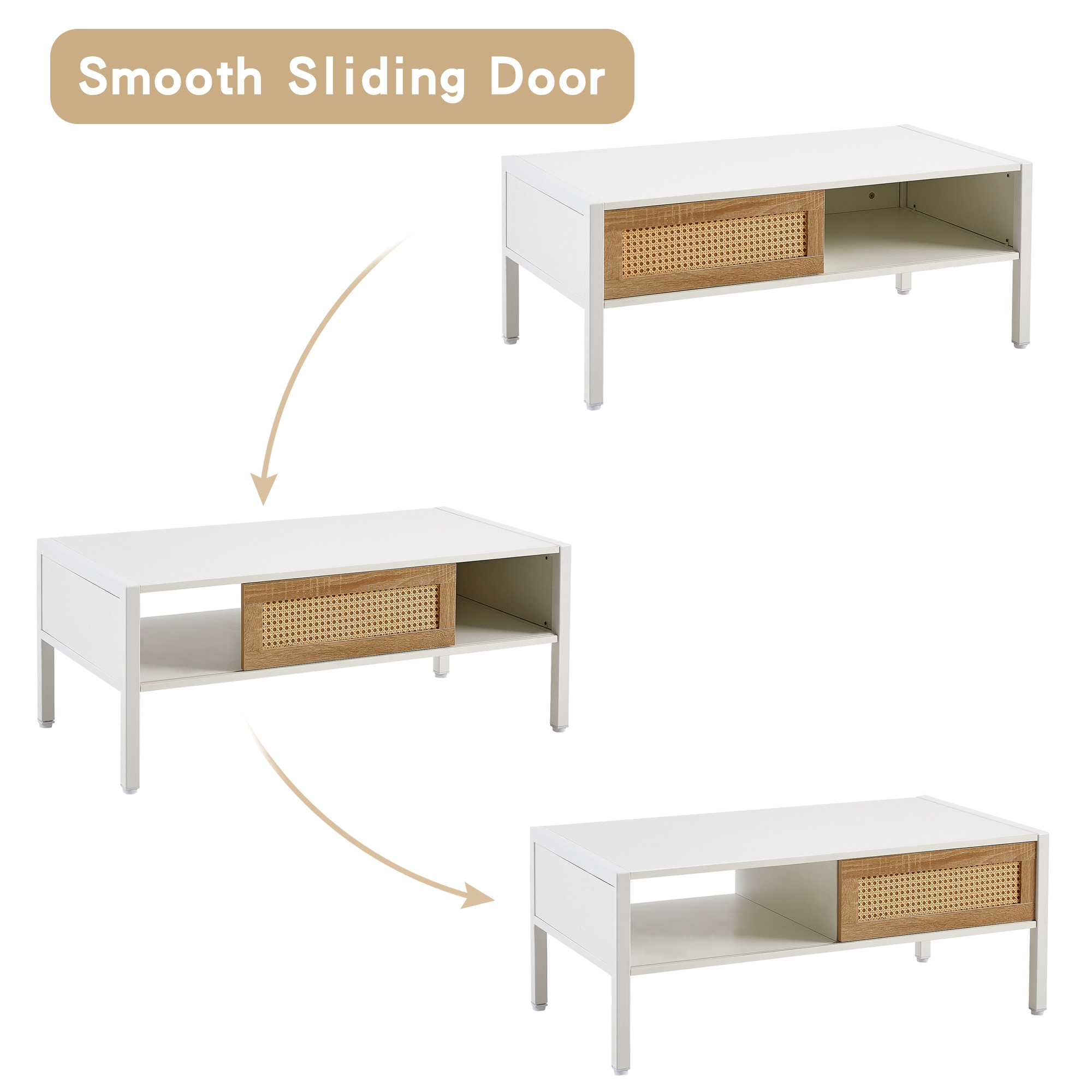 TATAHANCE YD-56CT-WHITE Coffee-Tables - View #4