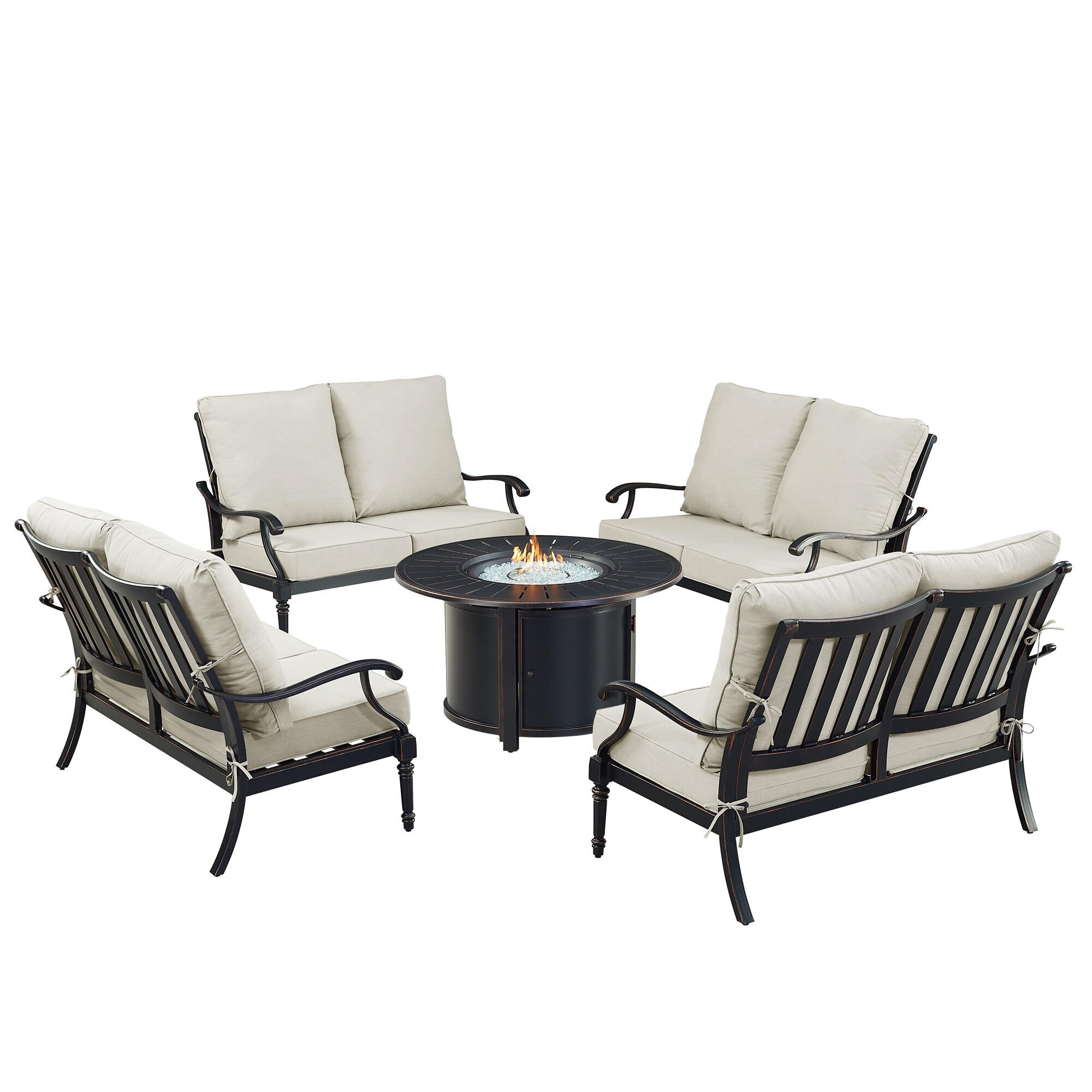 Oakland Living SHAO4LSNOBULGCUIBA Patio-Conversation-Sets - View #2