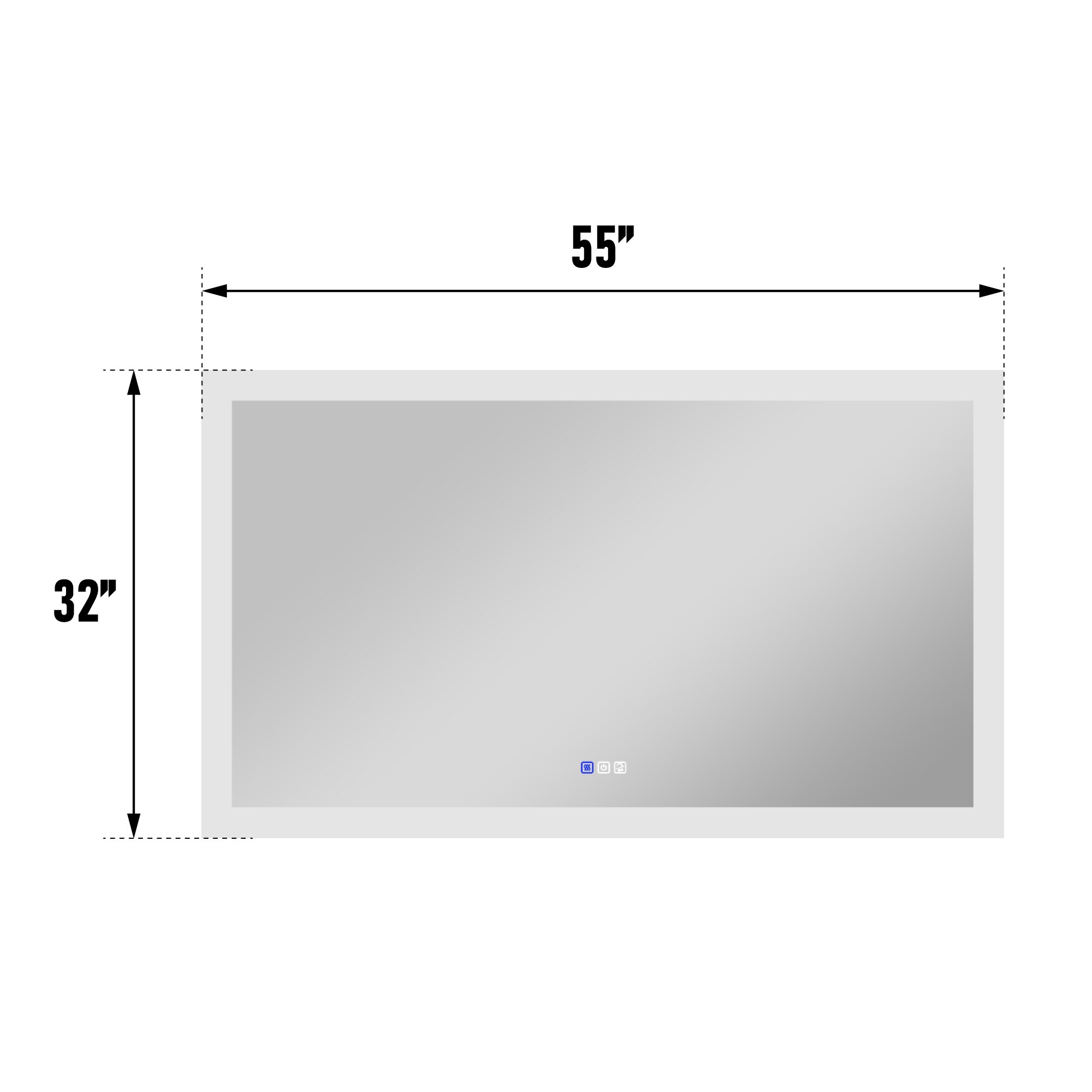 Forclover FLW-LP5532 Framed-Bath-Mirrors - View #8