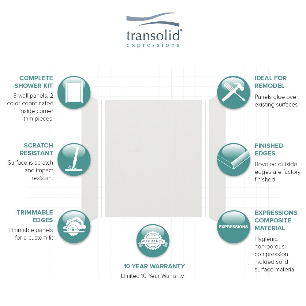 Transolid EWK603672-39 Shower-Wall-Surrounds - View #5