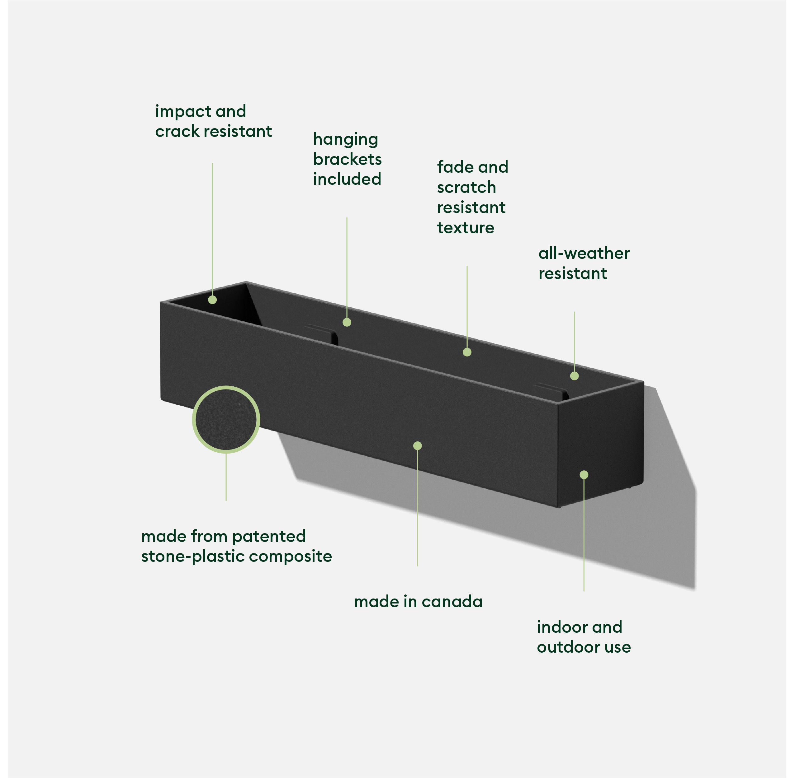 Veradek GEVSHHGB-2PK Planter-Window-Box - View #2