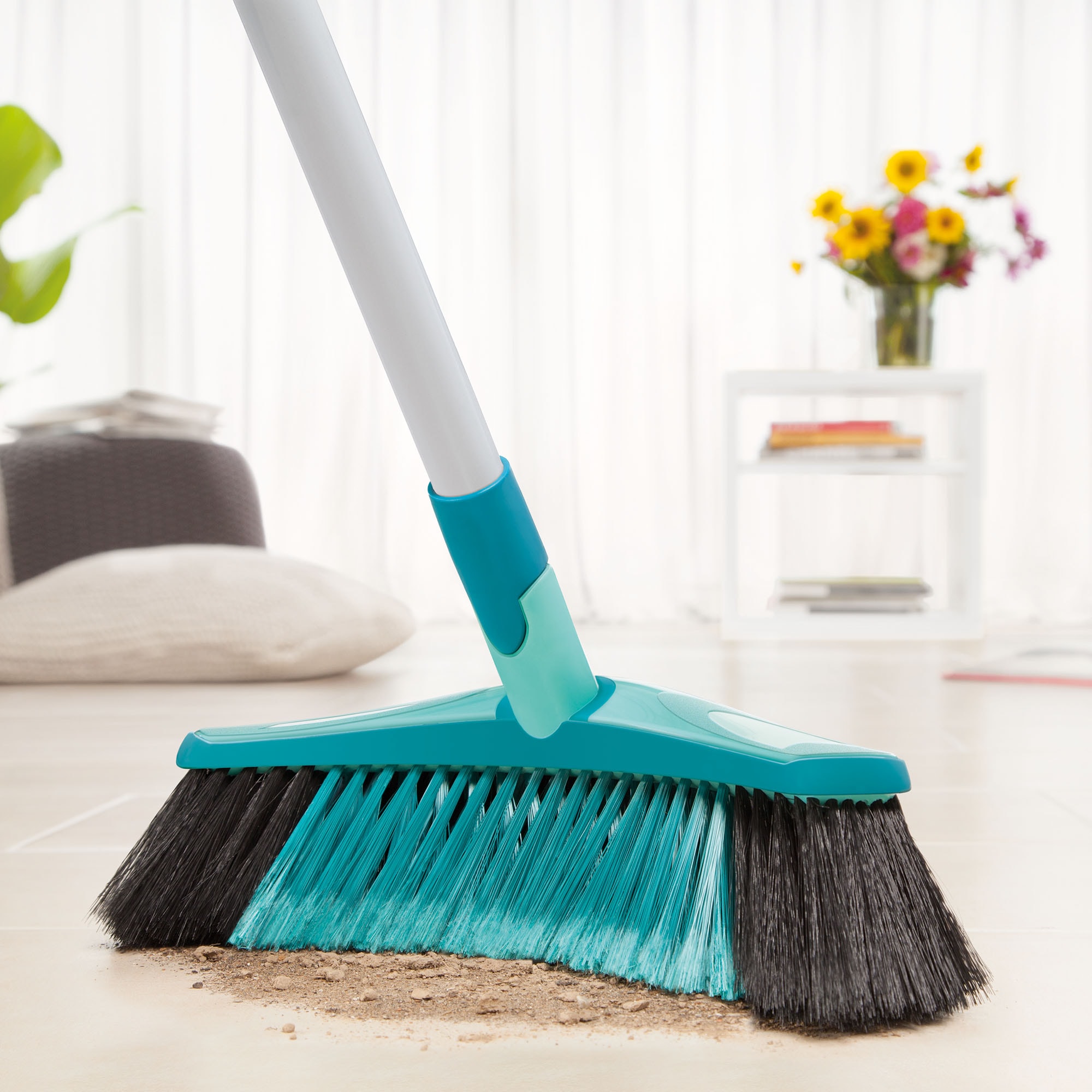 Leifheit 13.8-in Poly Fiber Push Broom at