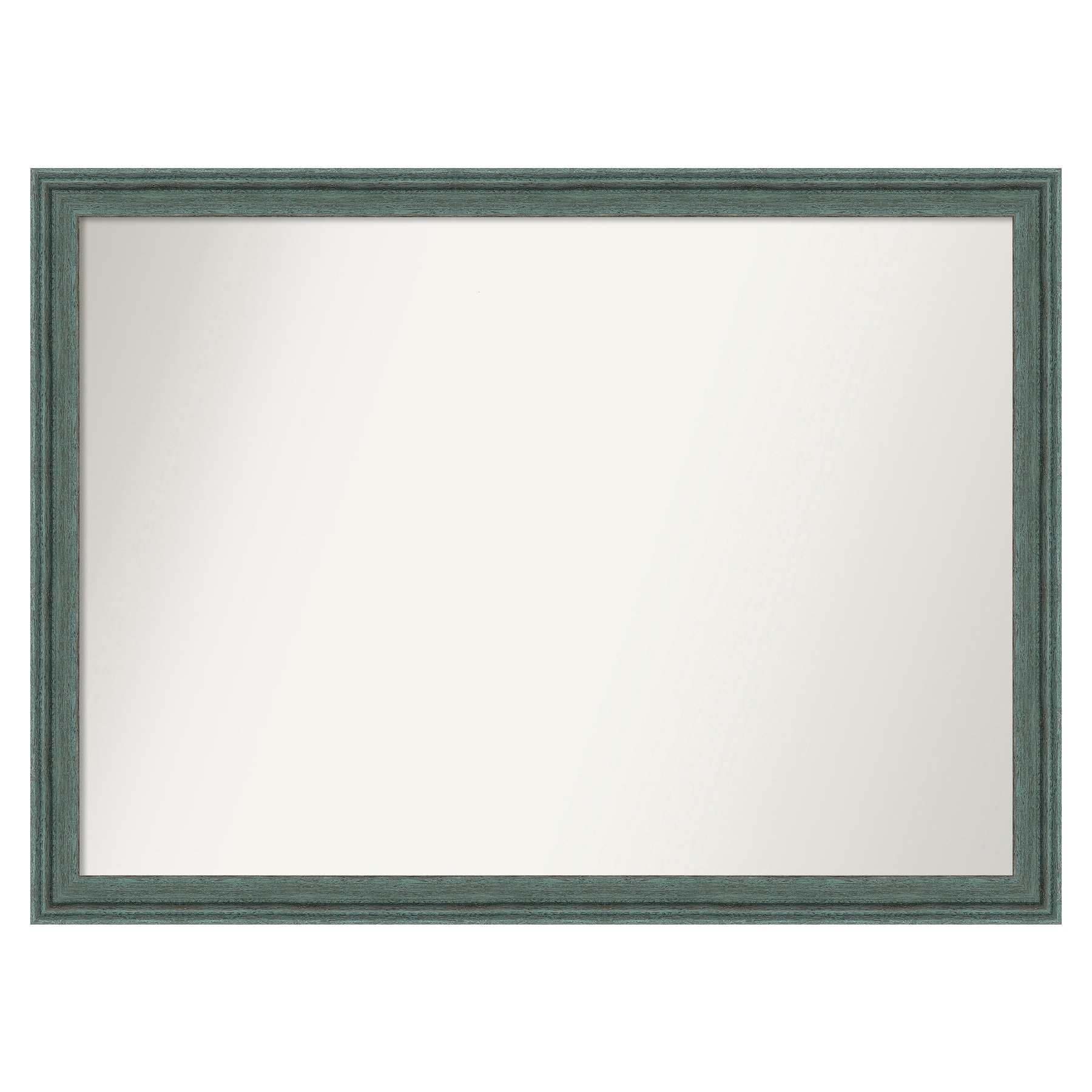 Amanti Art Upcycled Teal Grey Frame 41.5-in W x 30.5-in H Rectangle ...