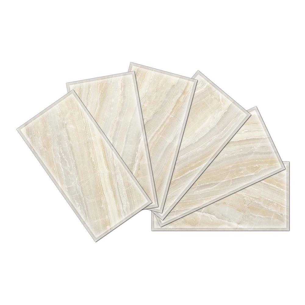 Instant Mosaic Upscale Designs by Ema 16-Pack 3-in x 6-in Glossy Glass Subway Wall Tile