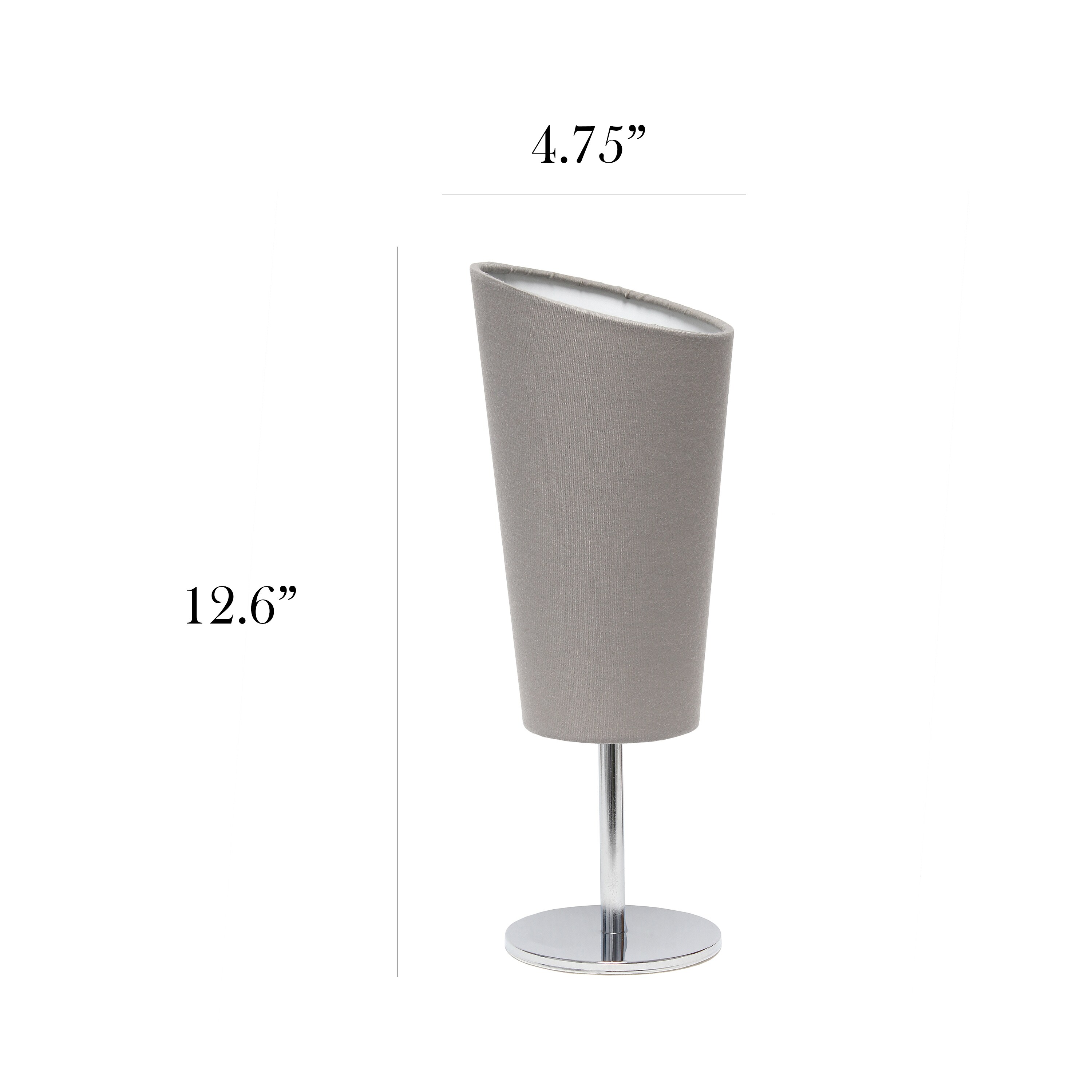 Simple Designs LT2061-GRY Table-Lamps - View #3