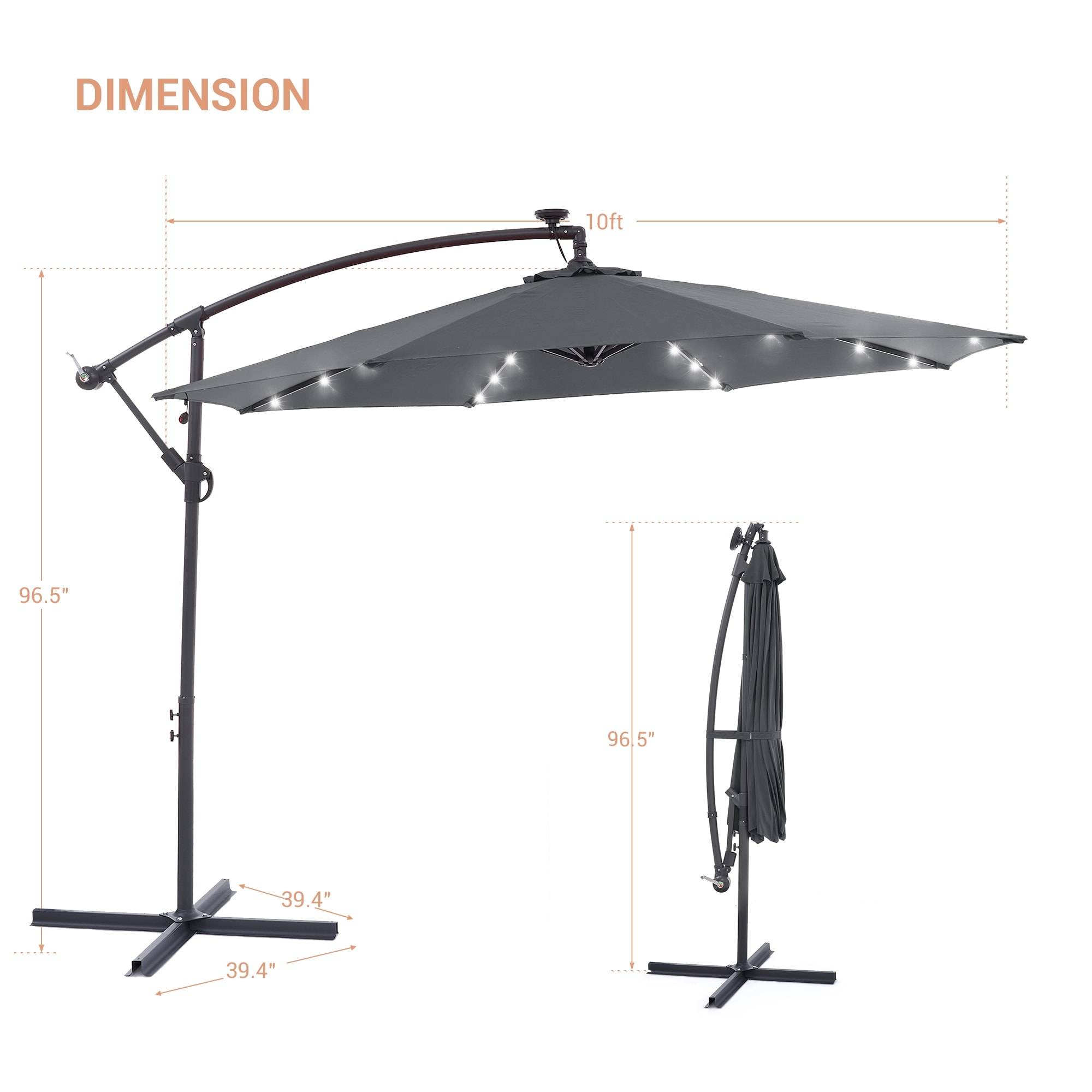 ACEGOSES LW-ROF-34A-LED Umbrellas-2 - View #7