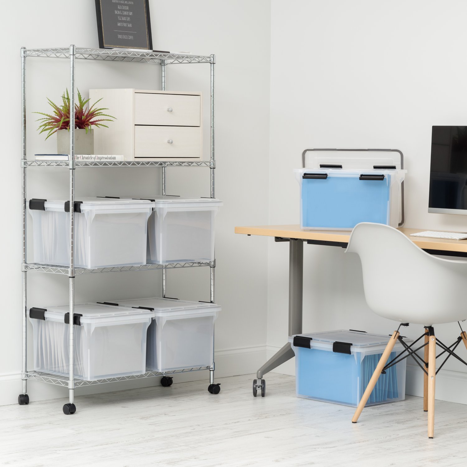 IRIS 585250 Plastic-Storage-Totes - View #5