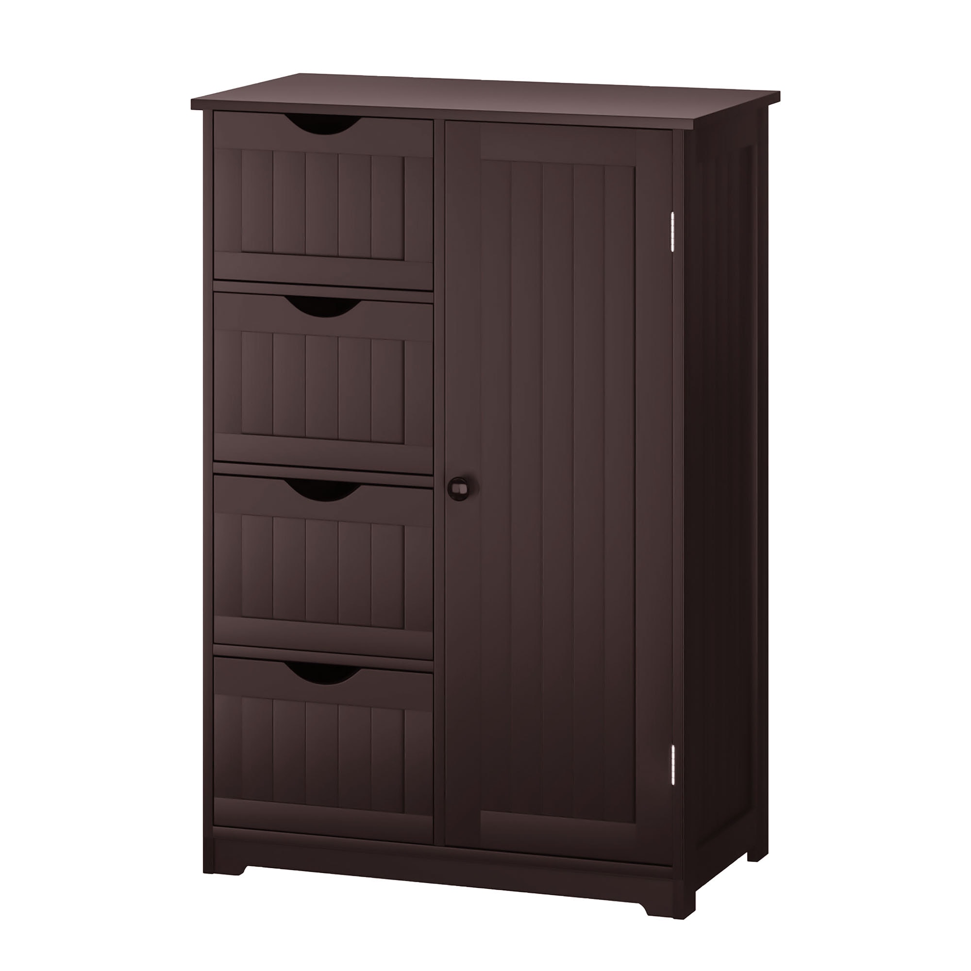 WELLFOR OUJ65930CF 22-in x 32-in x 12-in Brown Freestanding Linen Cabinet