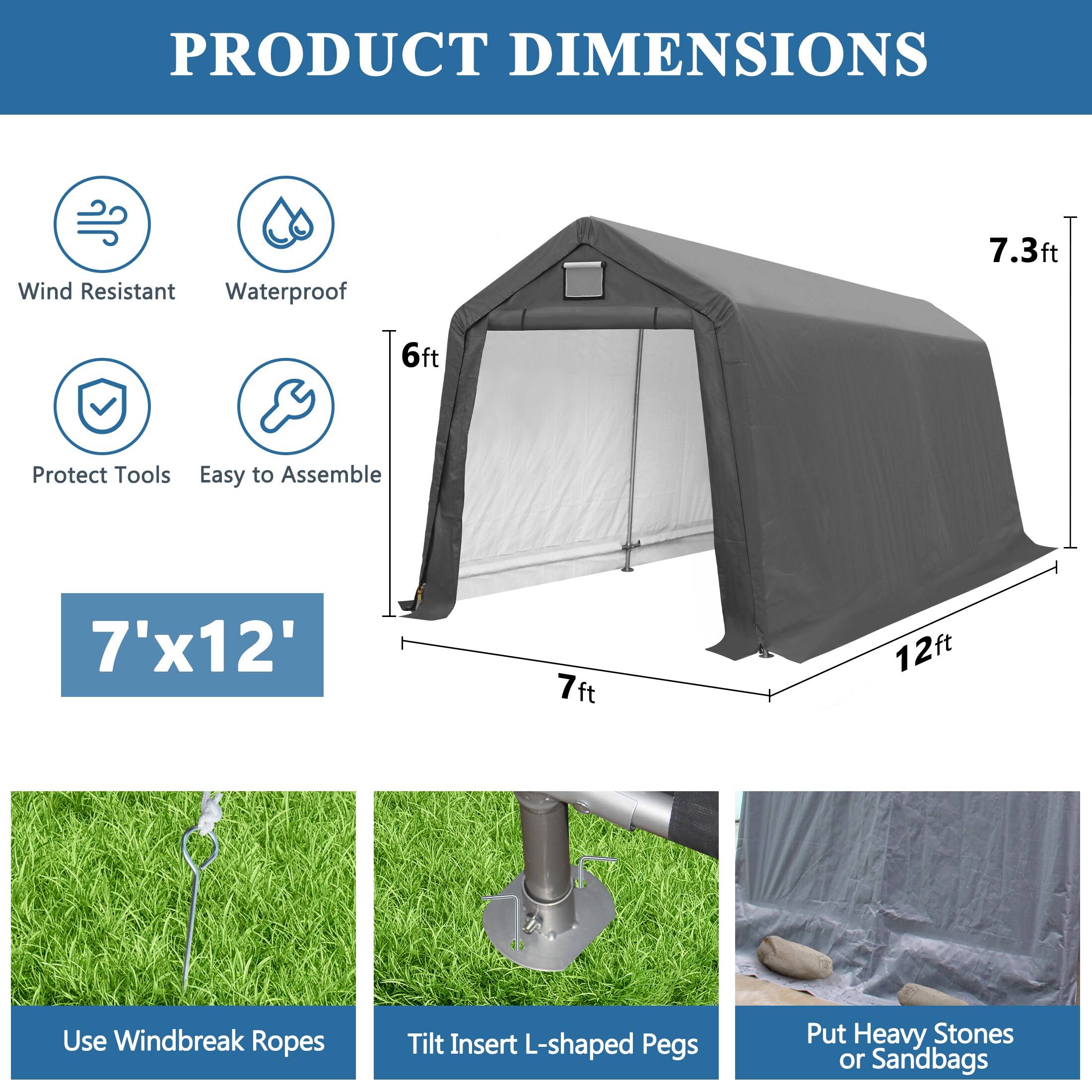 Coveronics LW-CWP-0712 Canopy-Storage - View #5
