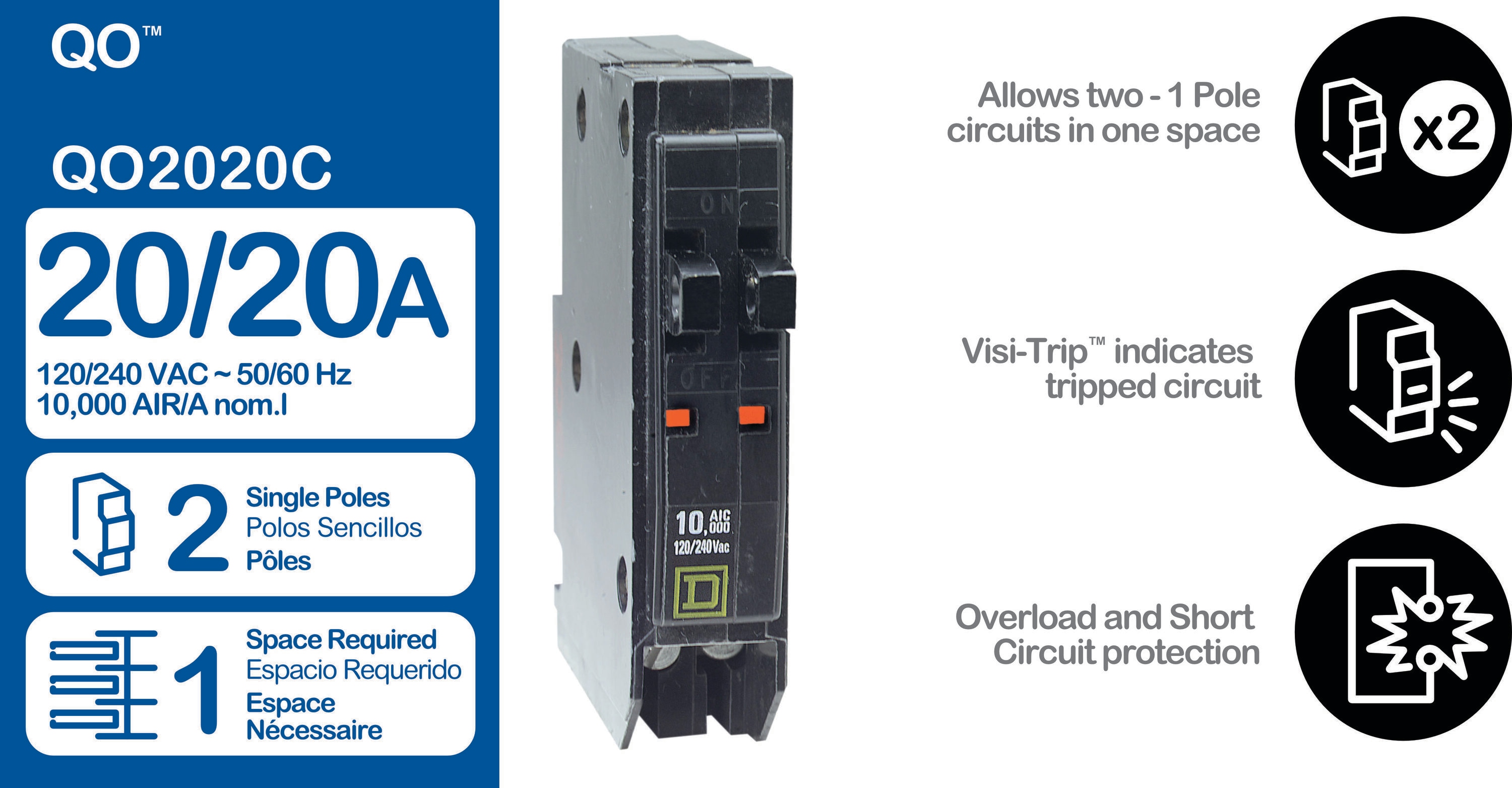Square D QO2020C Circuit-Breakers - View #7