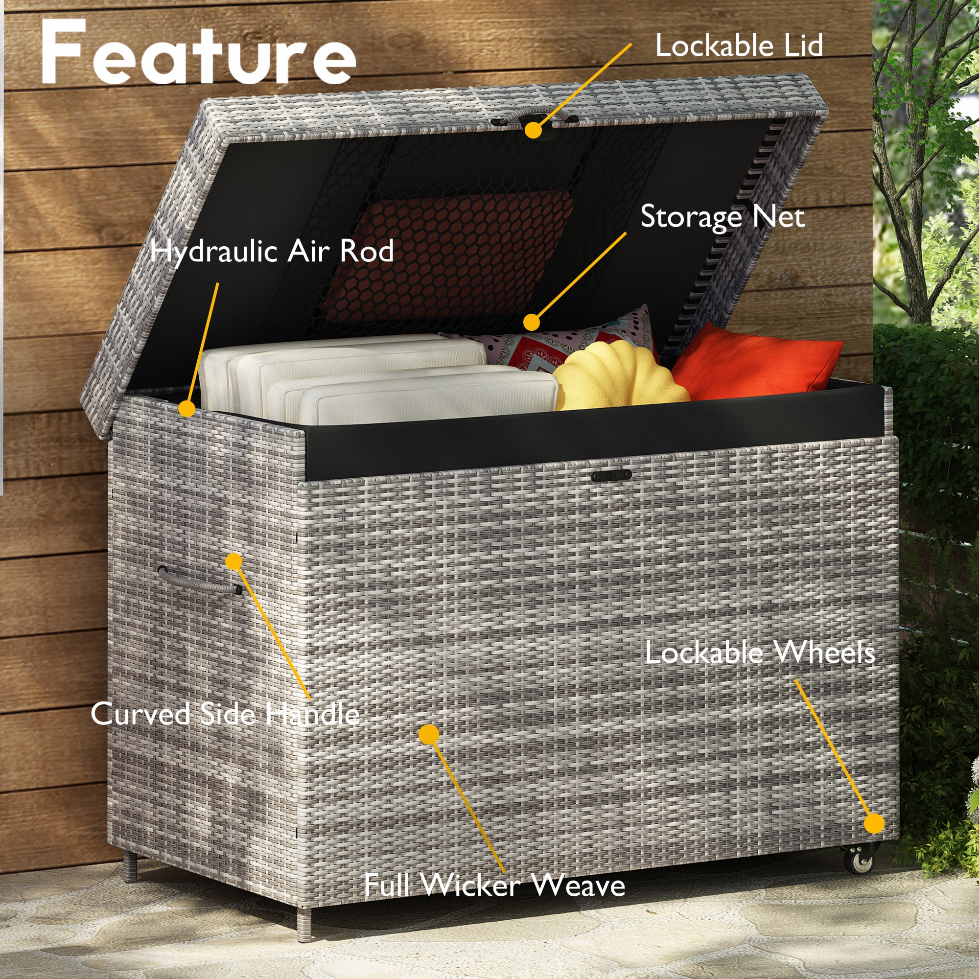 ModernLuxe L-N707P245458G Deck-Boxes - View #4