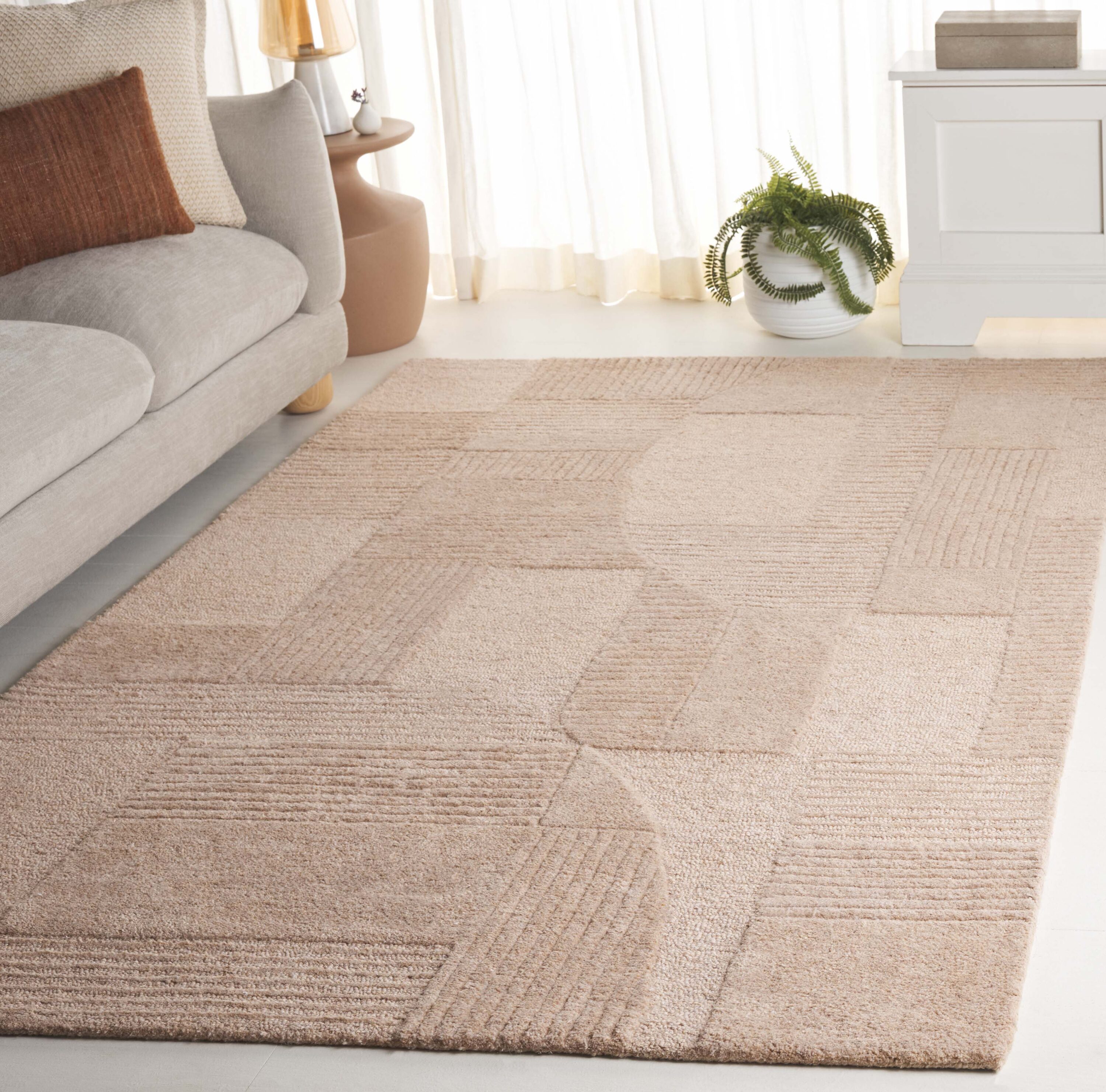  Harvest 401 Brown Contemporary 5ft x 8ft Medium Rectangle Rug