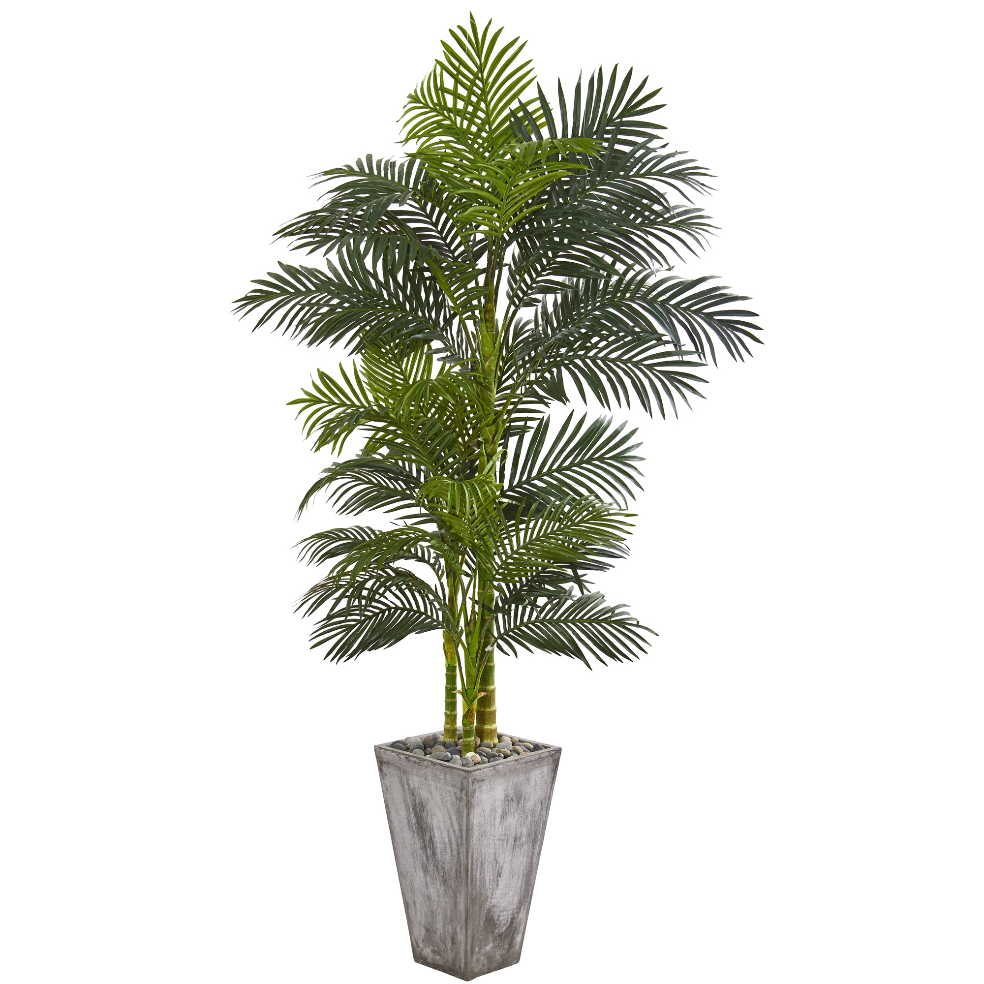 Nearly Natural 9769 84-Inches Green Indoor Floor Palm Artificial tree