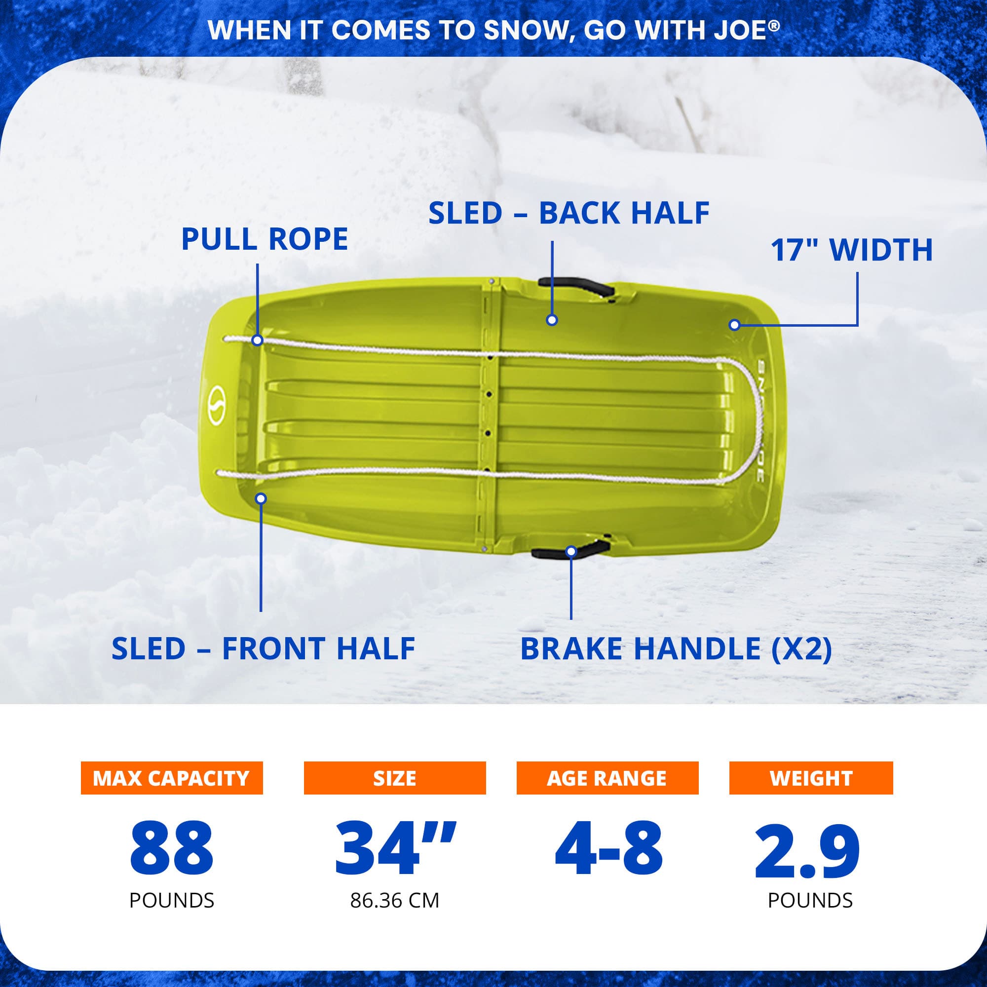 Snow Joe 414145 Snow-Sleds - View #3