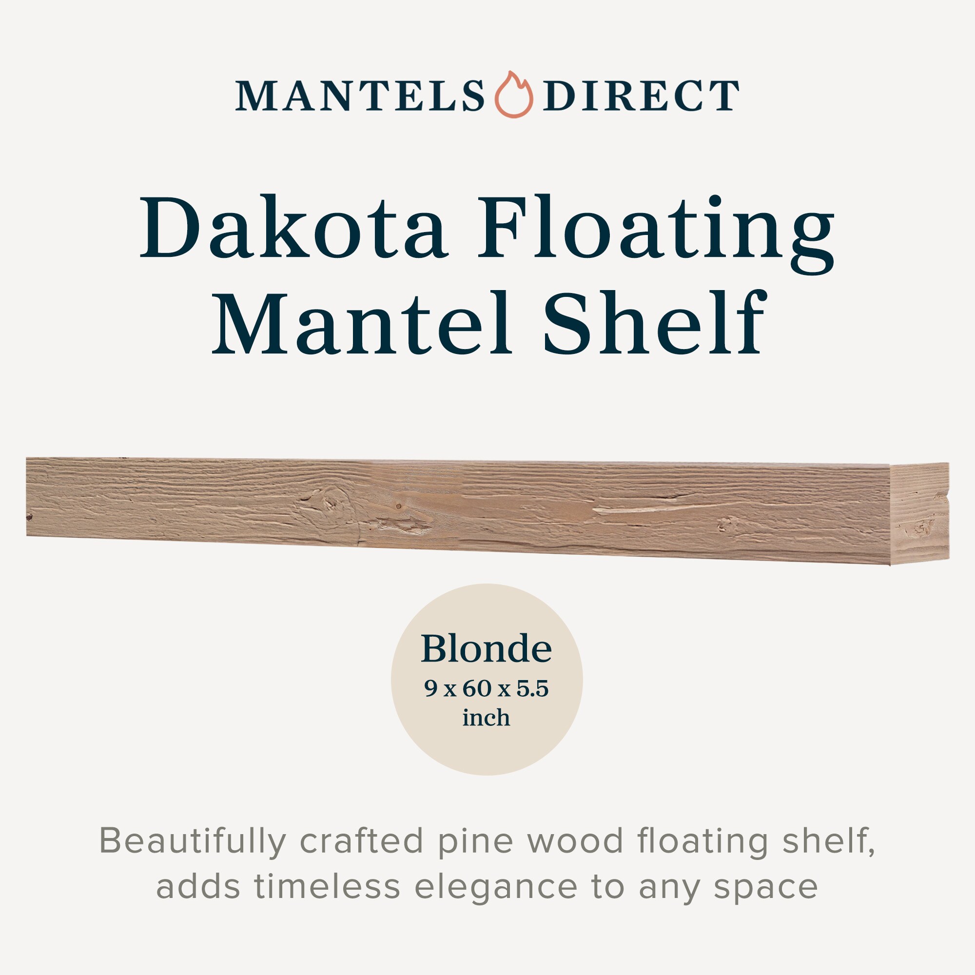 Mantels Direct DAKOTA-60-BLD Mantel-Shelves - View #3