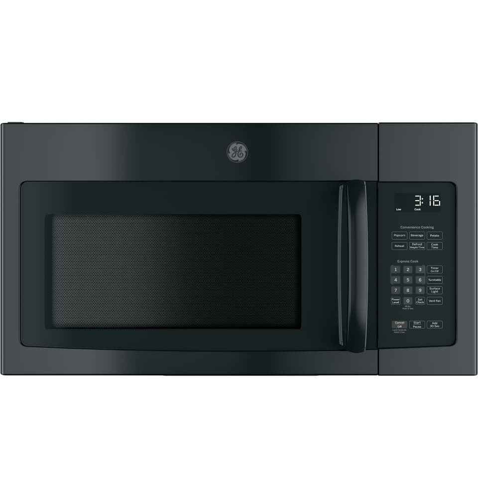 GE 287133 1.6-cu ft 29.875-in Over-the-Range Microwave with Sensor Cooking ( Black )