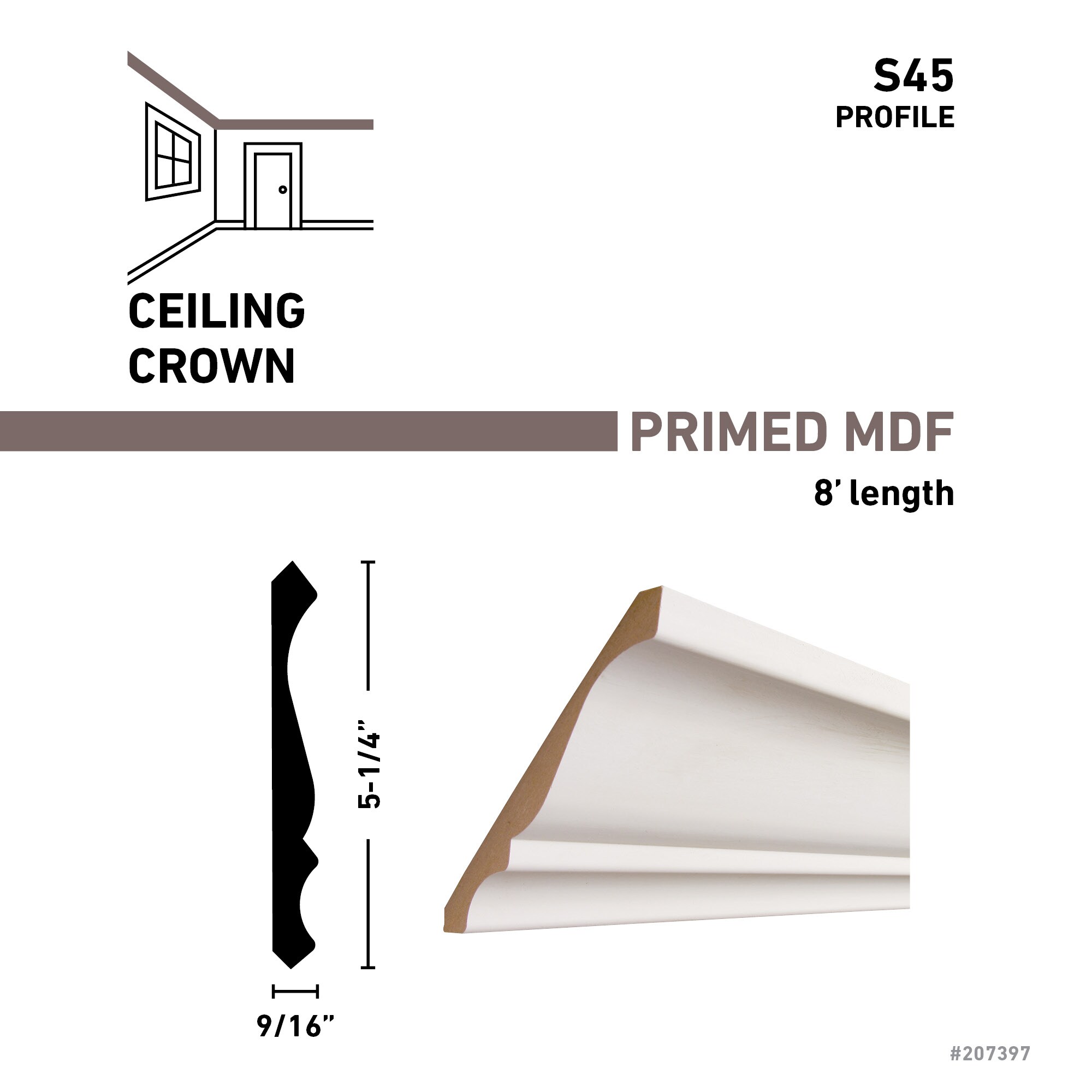 RELIABILT L  45 8FBDPM Crown-Moulding - View #3