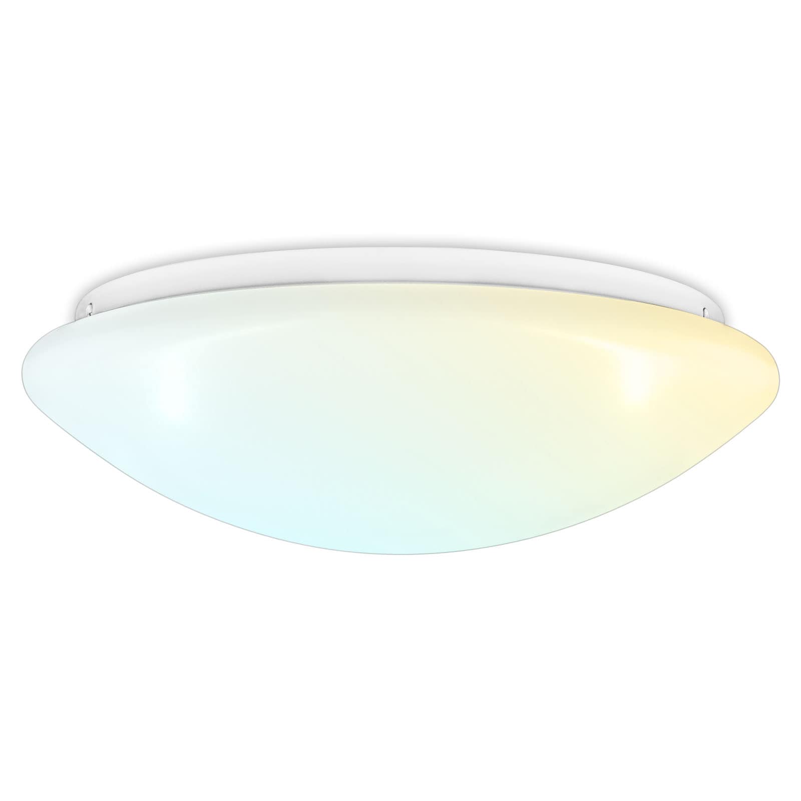 Luxrite 1-Light White LED Flush Mount Light ENERGY STAR In The Flush ...