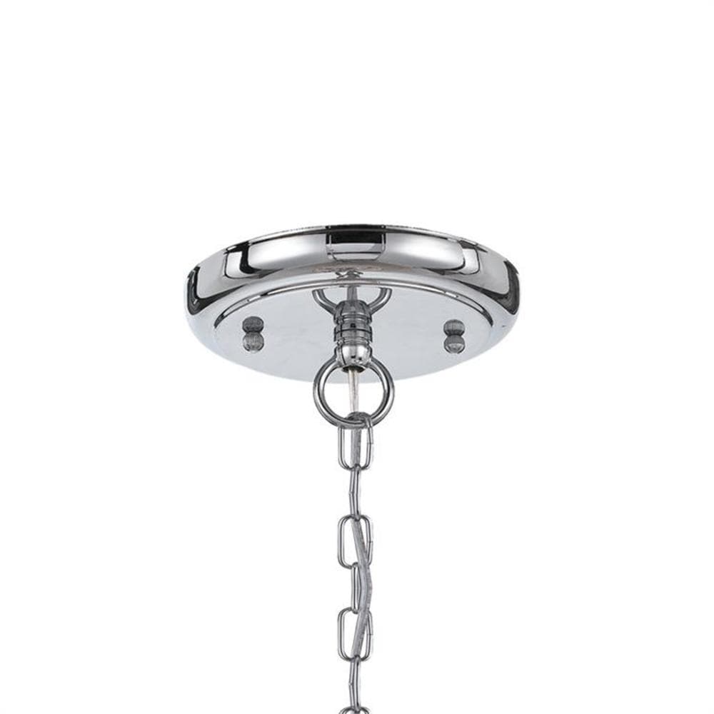 Calypso Polished Chrome 3-Light Mini Chandelier with Smooth Glass Drops