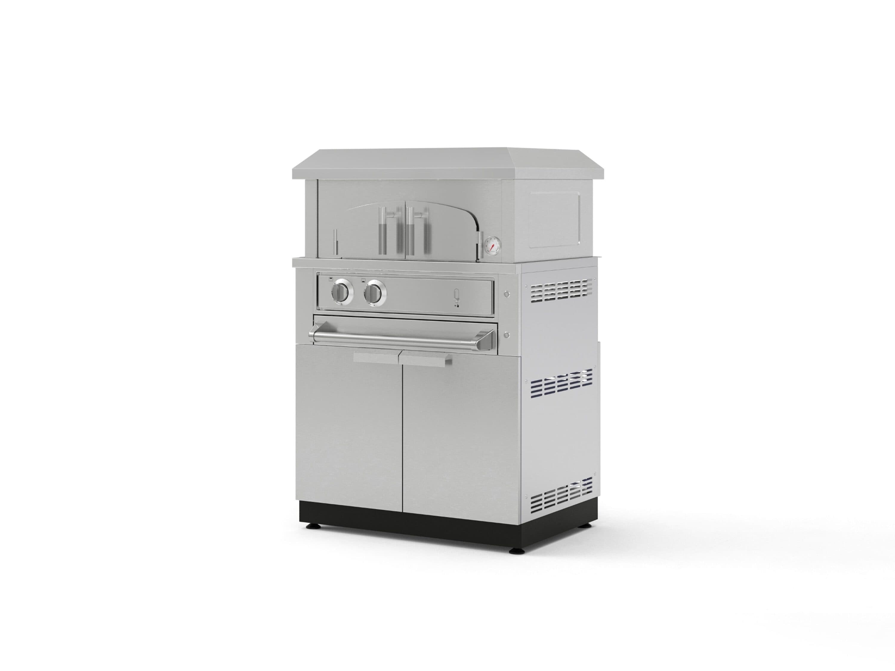 NewAge Products - Outdoor Kitchen Platinum Built-In Pizza Oven Cordierite Hearth Natural gas Outd...